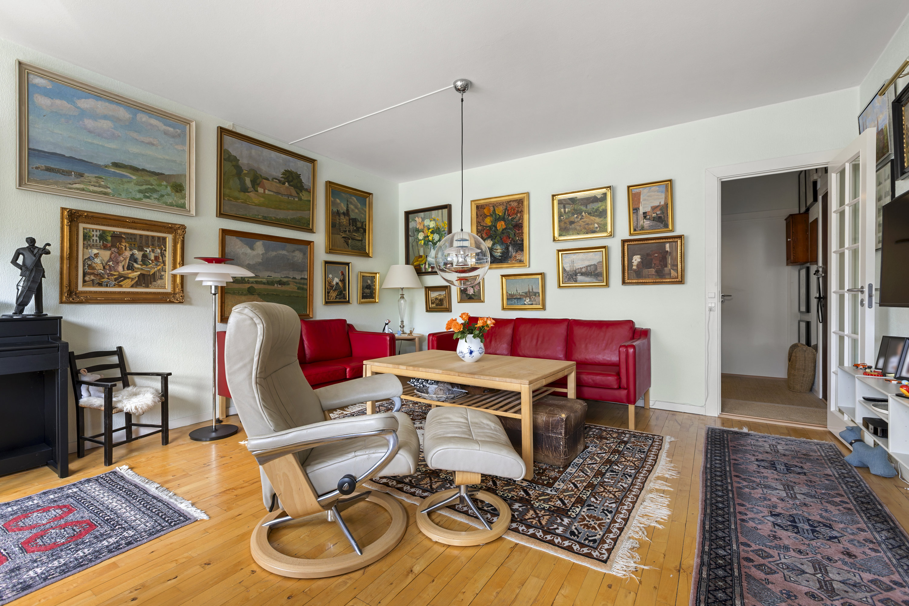 Fremhævet stue billede i fuldskærmstilstand. Billede af Havnevej 26, 1. tv., 4000 Roskilde