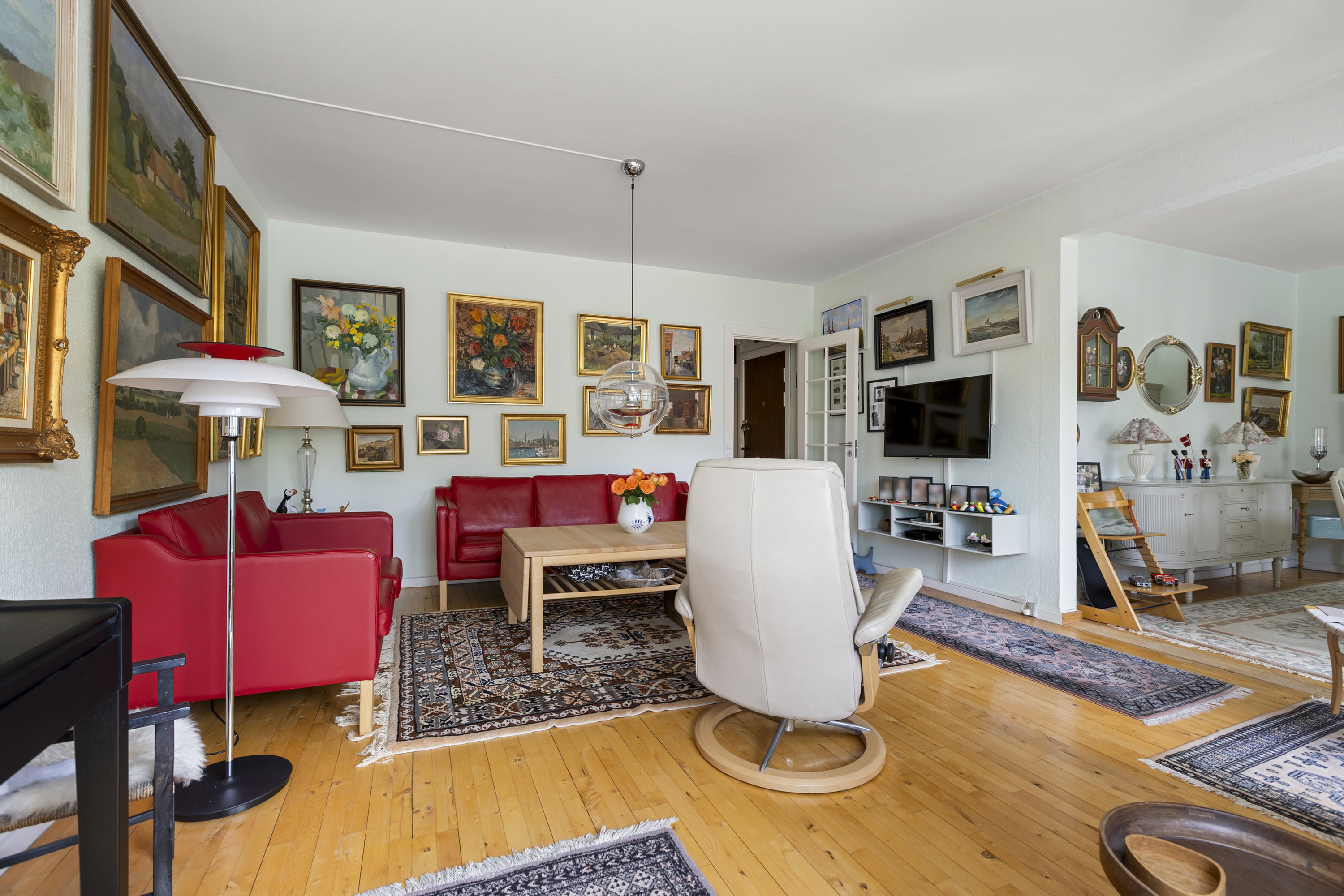 Fremhævet stue billede i fuldskærmstilstand. Billede af Havnevej 26, 1. tv., 4000 Roskilde