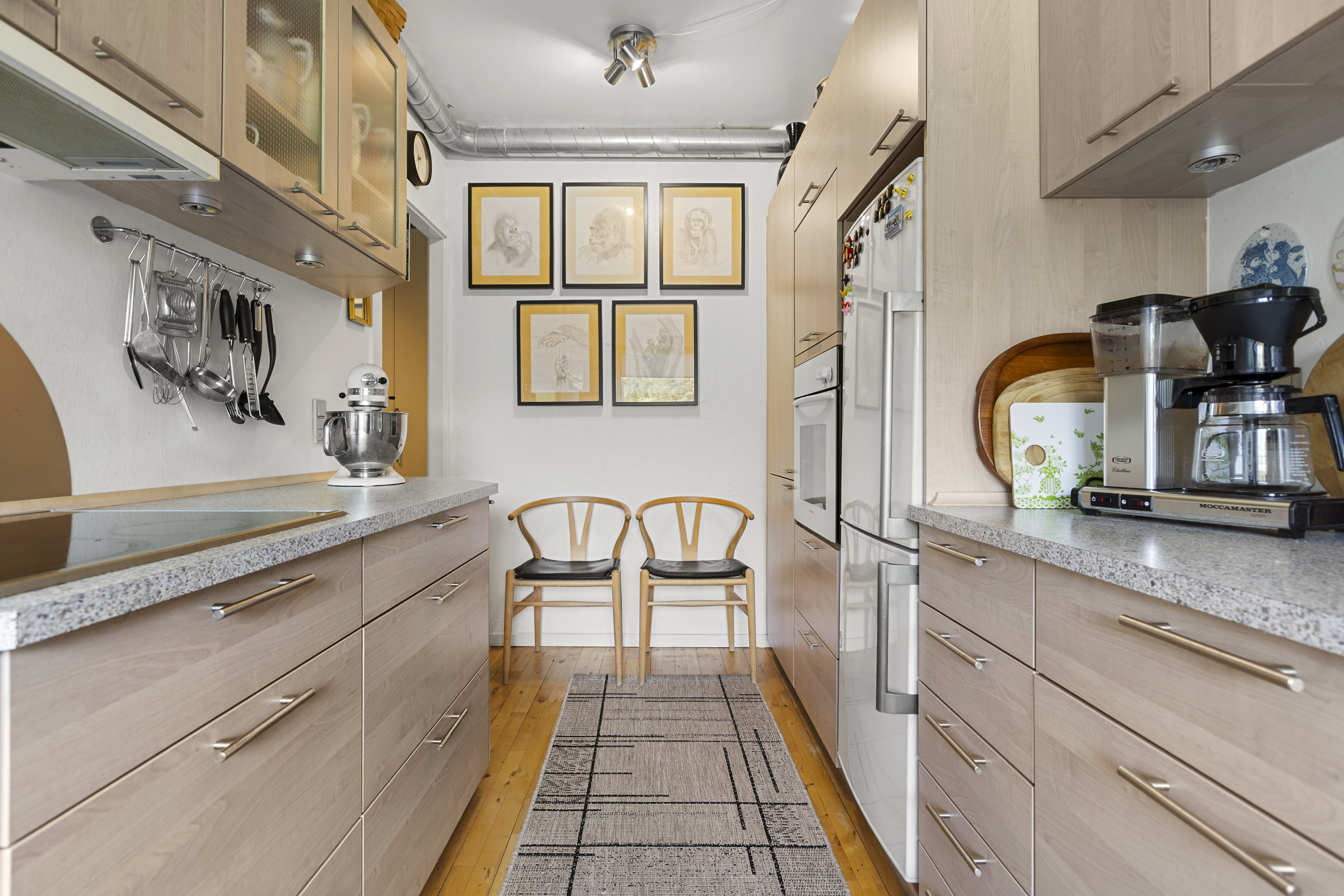 Fremhævet køkken billede i fuldskærmstilstand. Billede af Havnevej 26, 1. tv., 4000 Roskilde