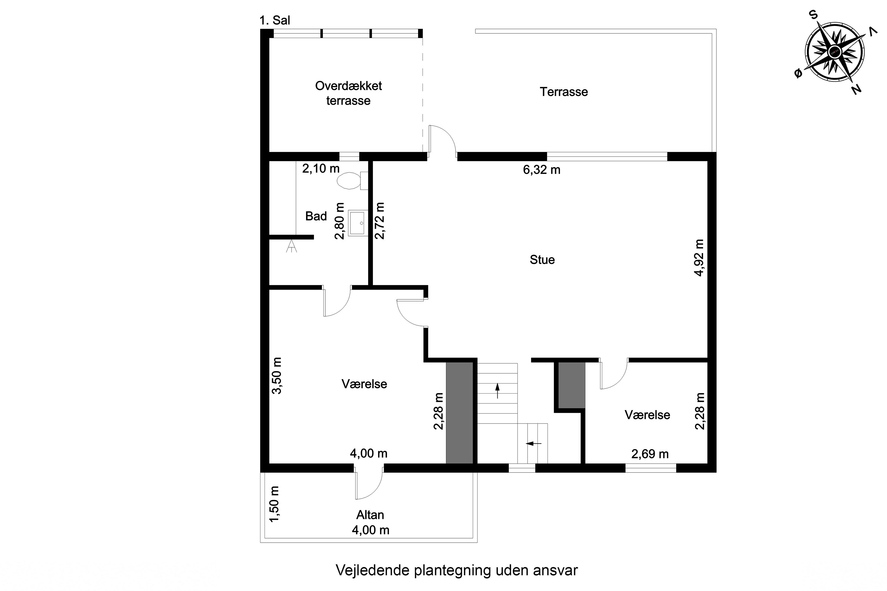 Plantegninger billede af Thorsvang 26, Tåsinge, 5700 Svendborg