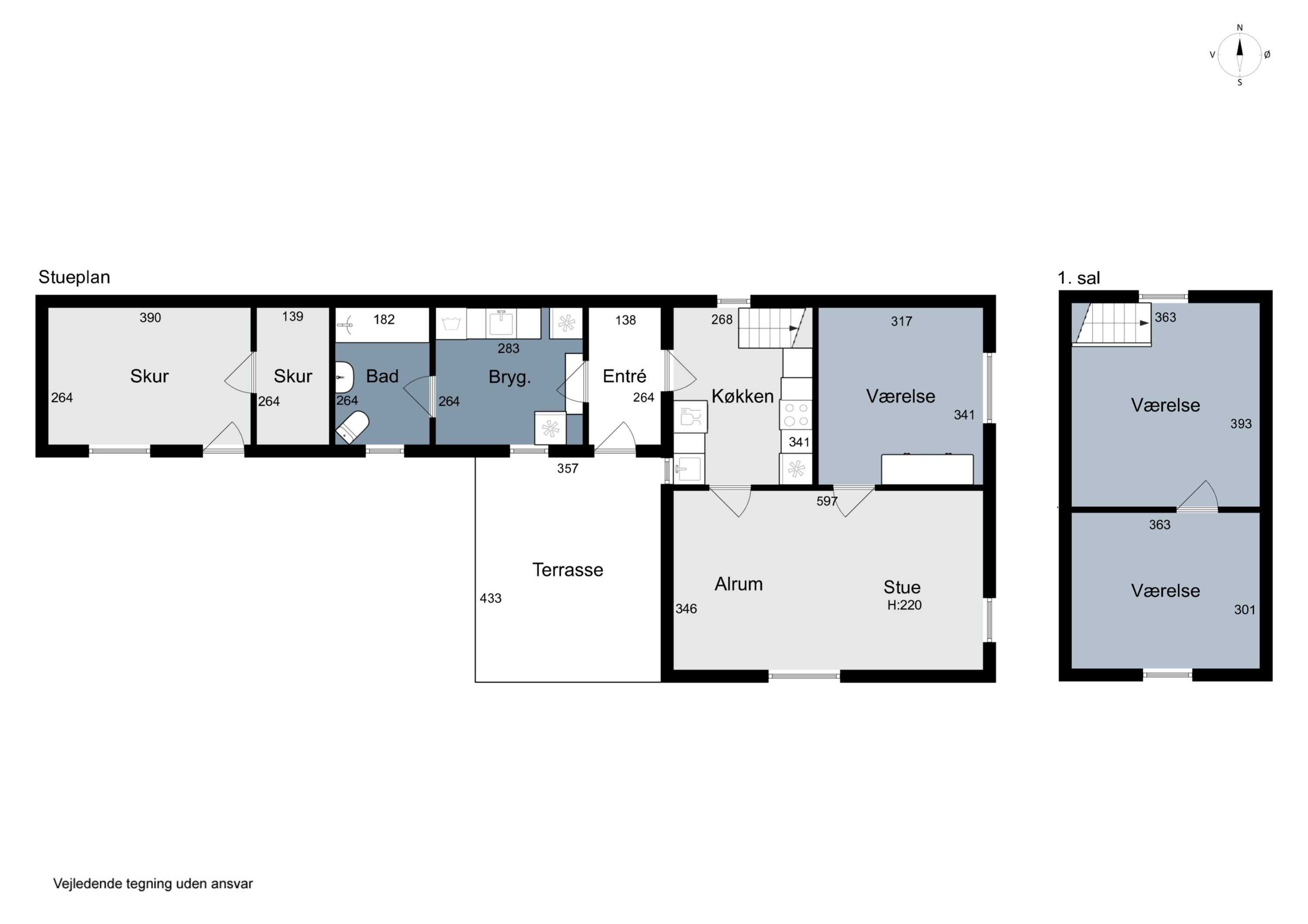 Plantegninger billede af Nørbyvej 1, Tved, 7700 Thisted