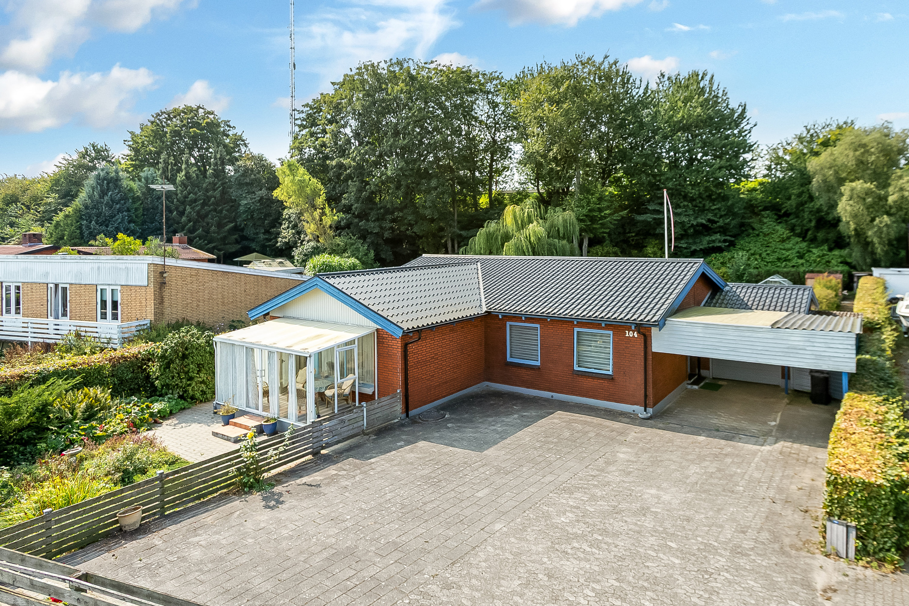 Villa: Mastefoto på Snoghøj Landevej 104, Snoghøj, 7000 Fredericia