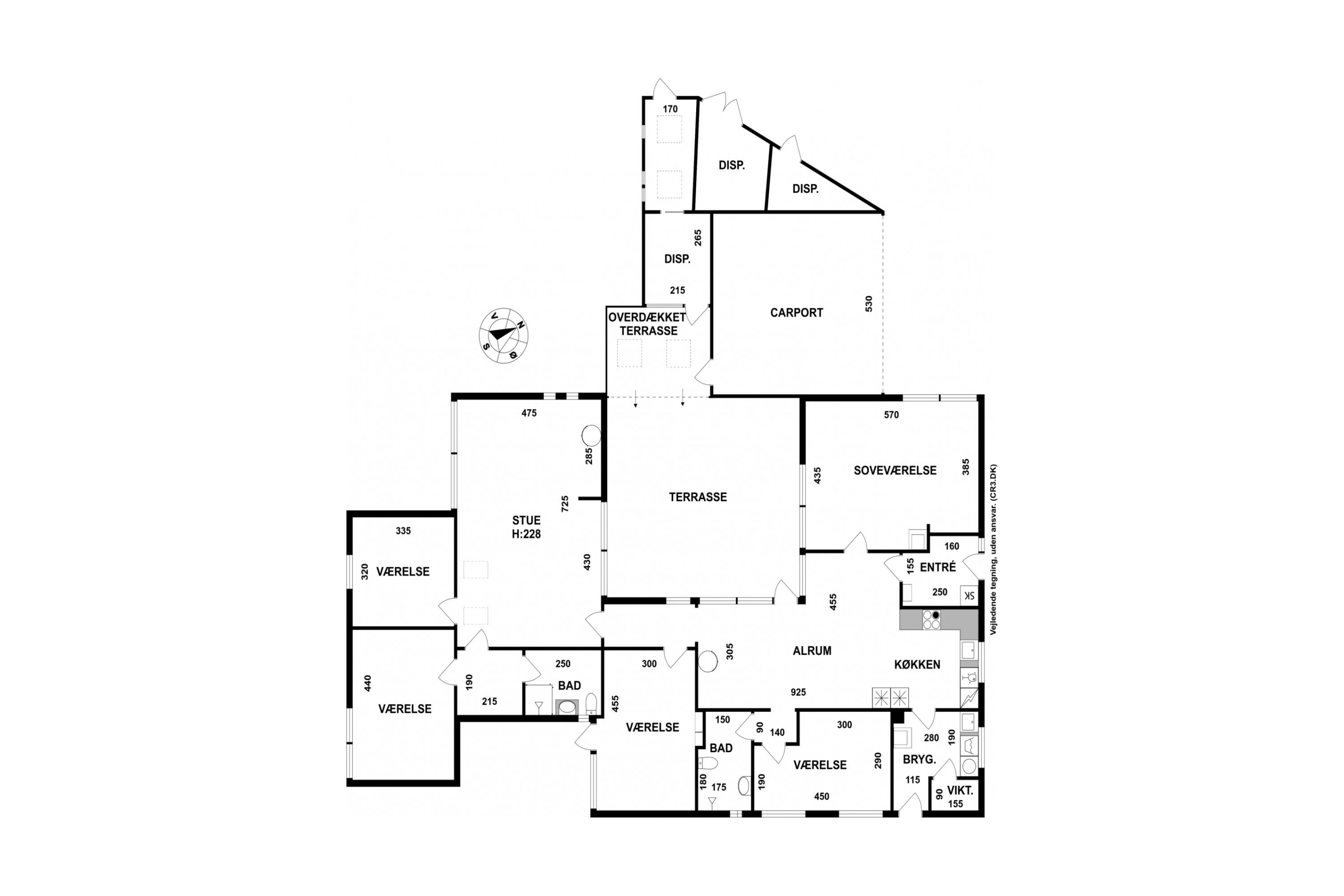 Plantegninger billede af Rønnebærvej 27, 3400 Hillerød