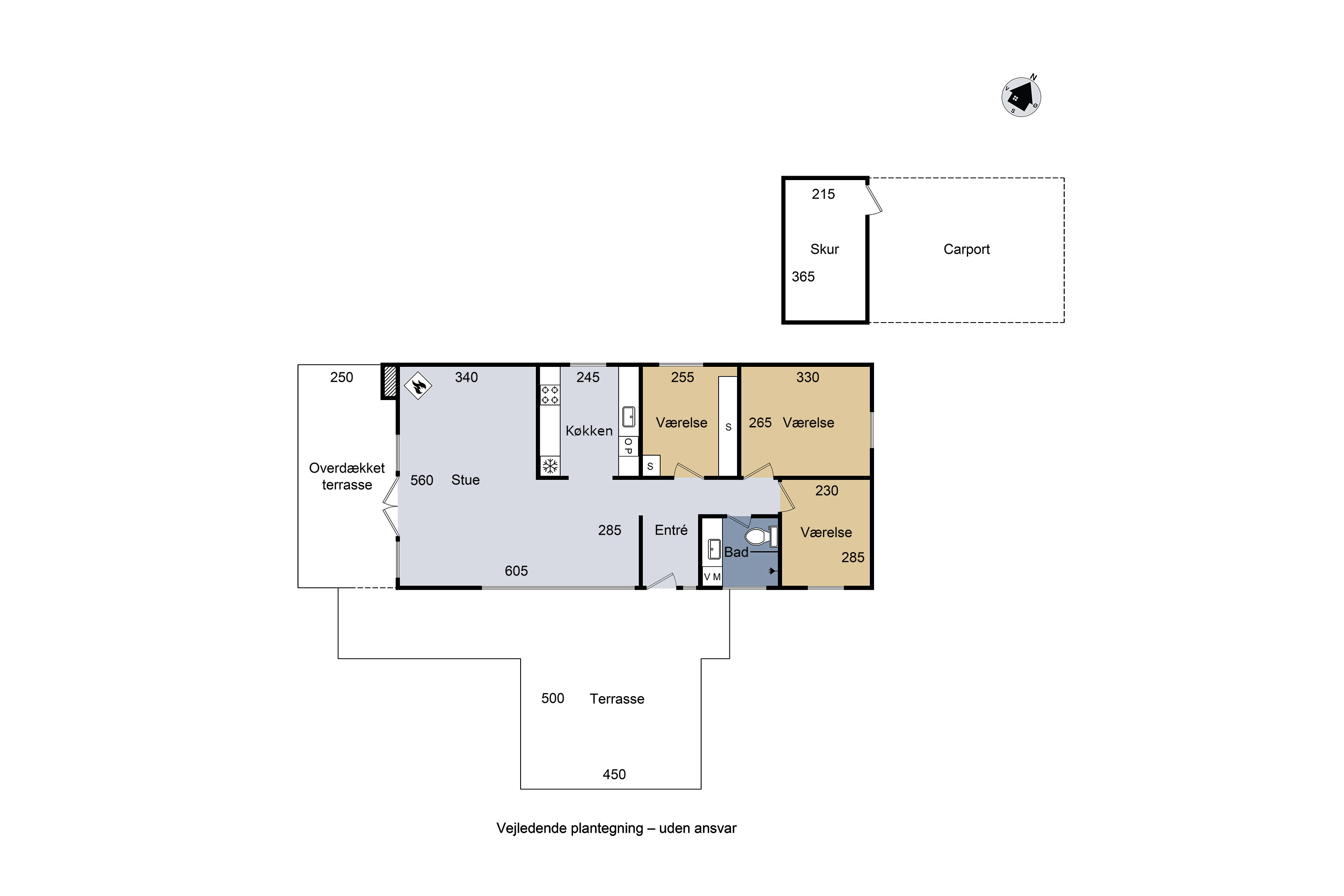 Plantegninger billede af Valhallavej 11, Drøsselbjerg, 4200 Slagelse