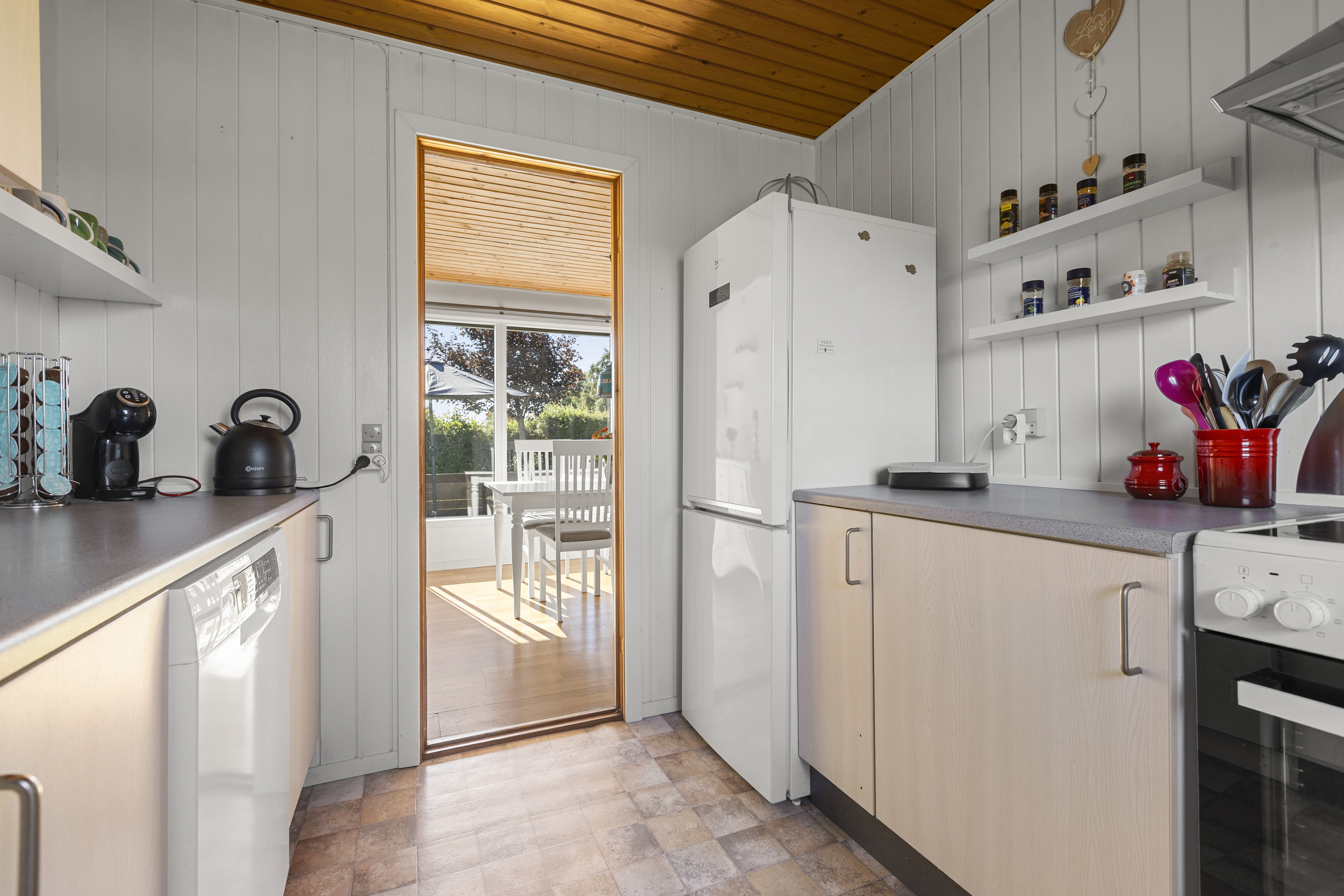 Fremhævet køkken billede i fuldskærmstilstand. Billede af Valhallavej 11, Drøsselbjerg, 4200 Slagelse