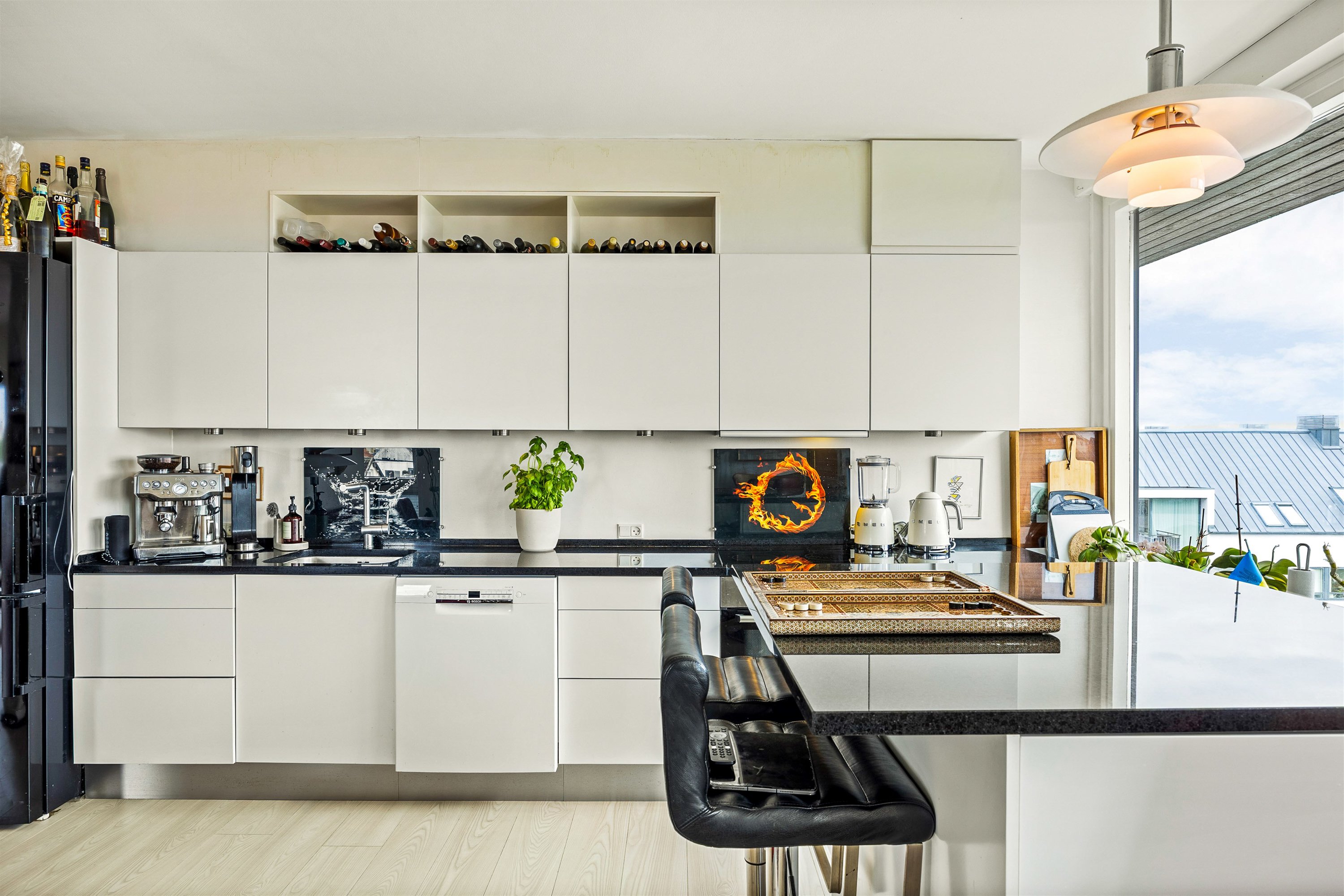 Fremhævet køkken alrum billede i fuldskærmstilstand. Billede af Murergade 7, 4. mf., 3000 Helsingør