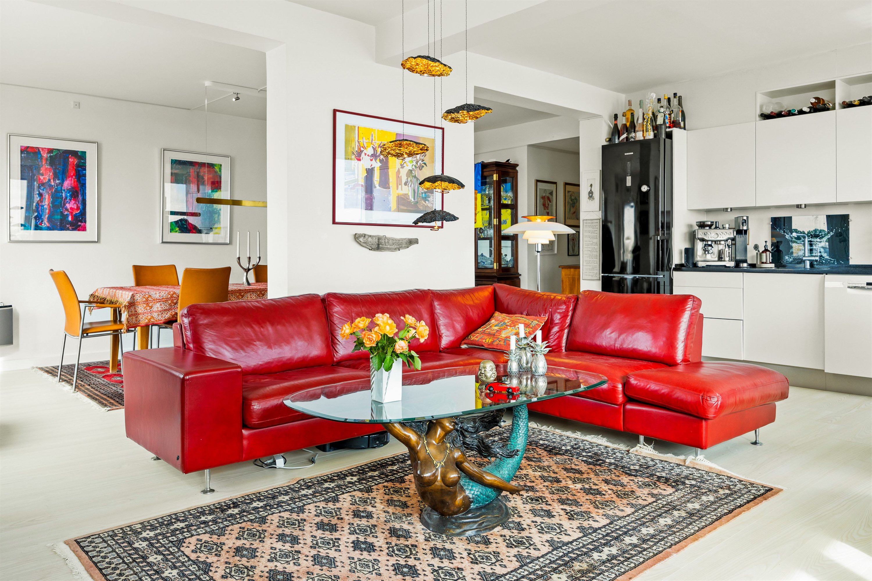 Fremhævet stue billede i fuldskærmstilstand. Billede af Murergade 7, 4. mf., 3000 Helsingør