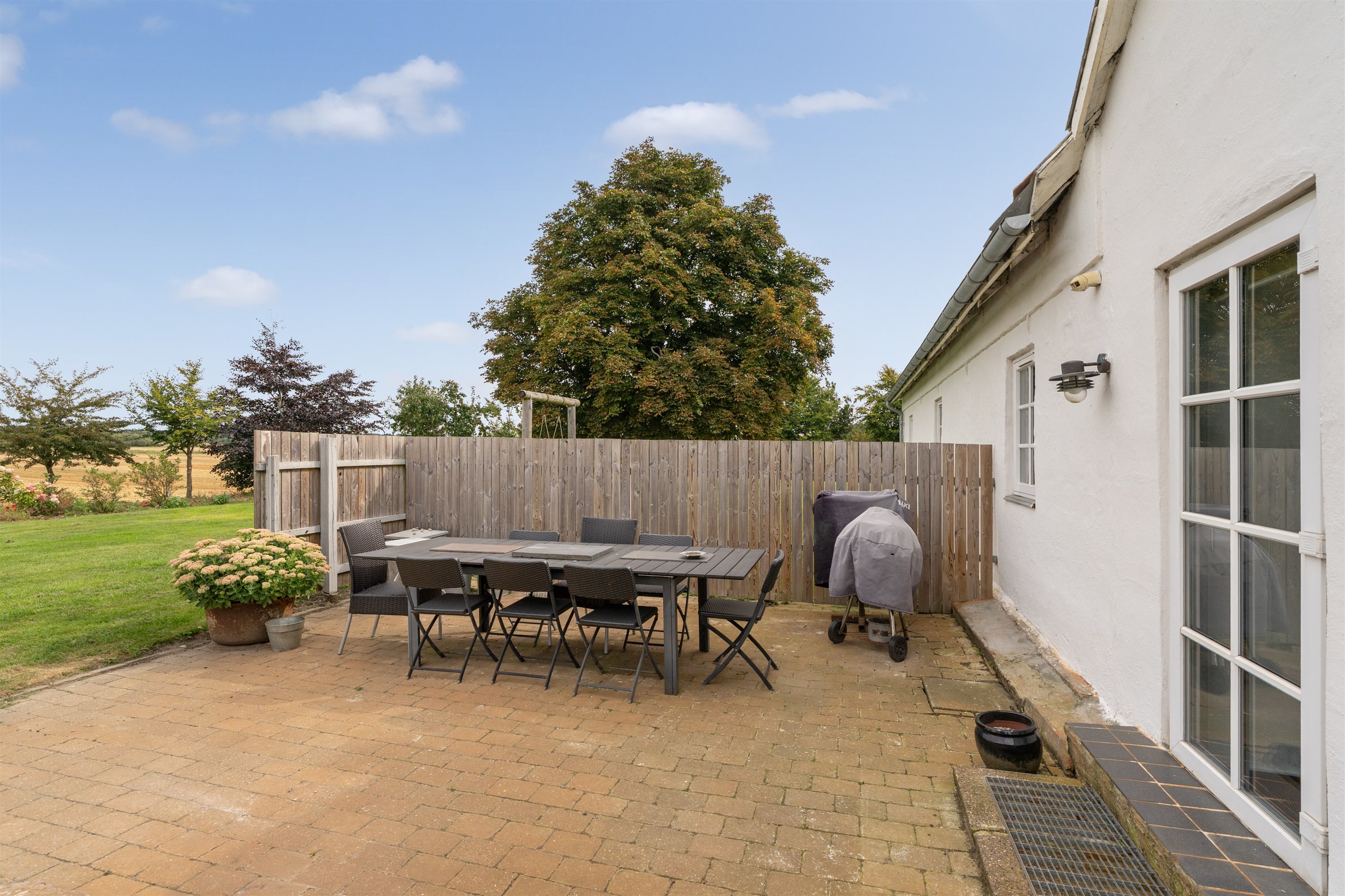 Fremhævet terrasse billede i fuldskærmstilstand. Billede af Almstokvej 20, 6623 Vorbasse