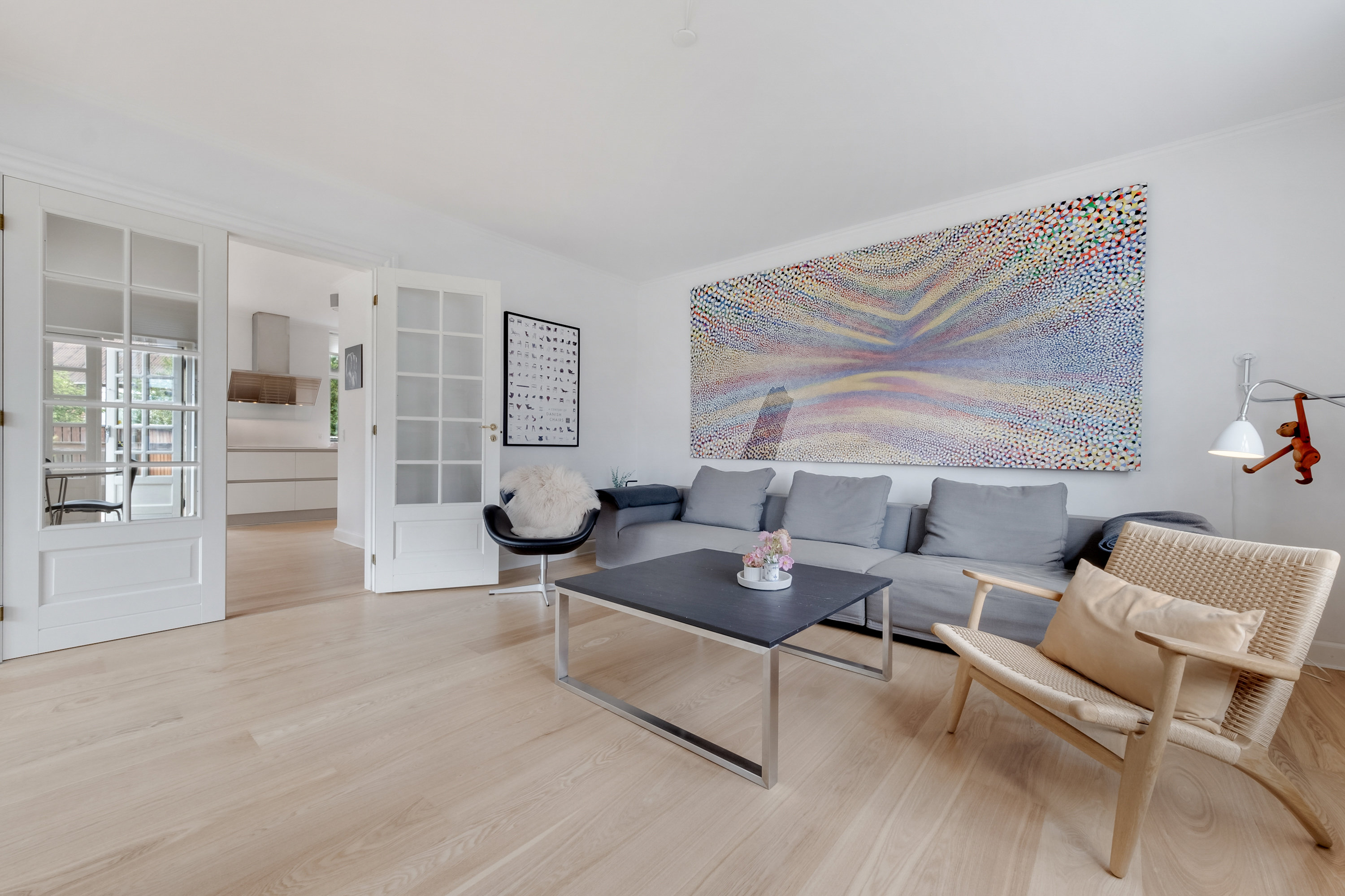 Fremhævet stue billede i fuldskærmstilstand. Billede af Bertel Bruuns Vej 3, 7000 Fredericia