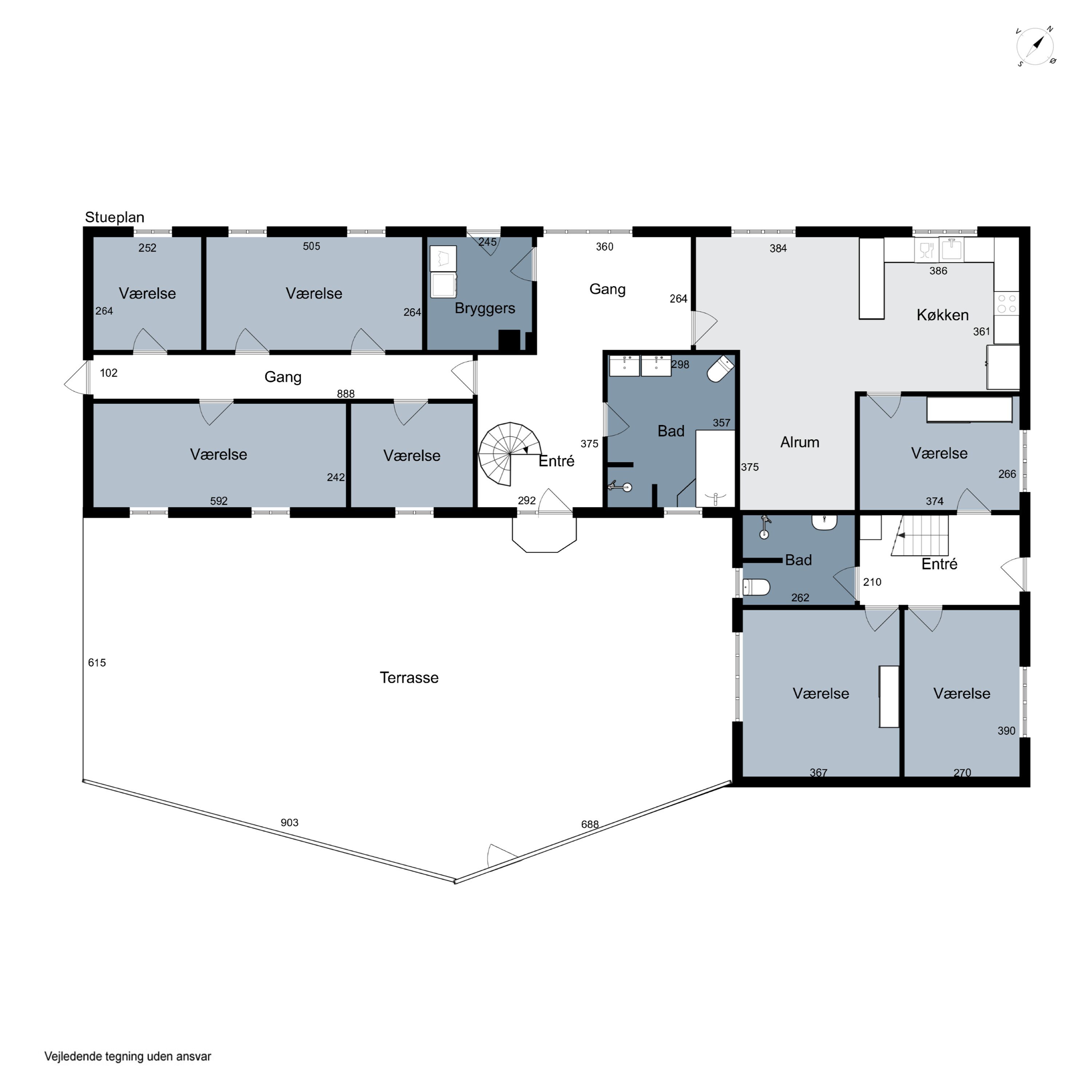 Plantegninger billede af Egtvedvej 116, Bølling, 6040 Egtved