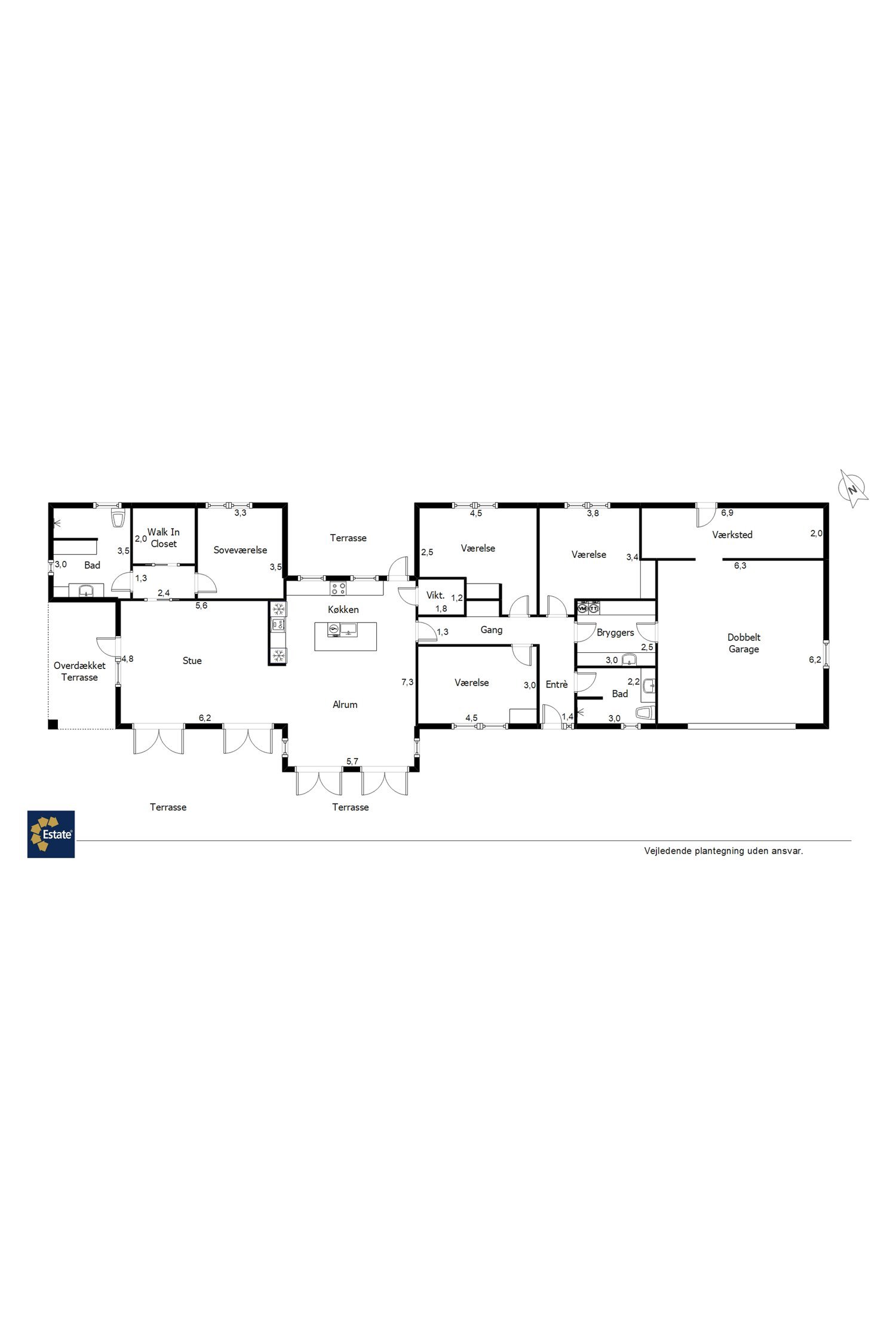 Plantegninger billede af Tusindbenet 7, 7190 Billund