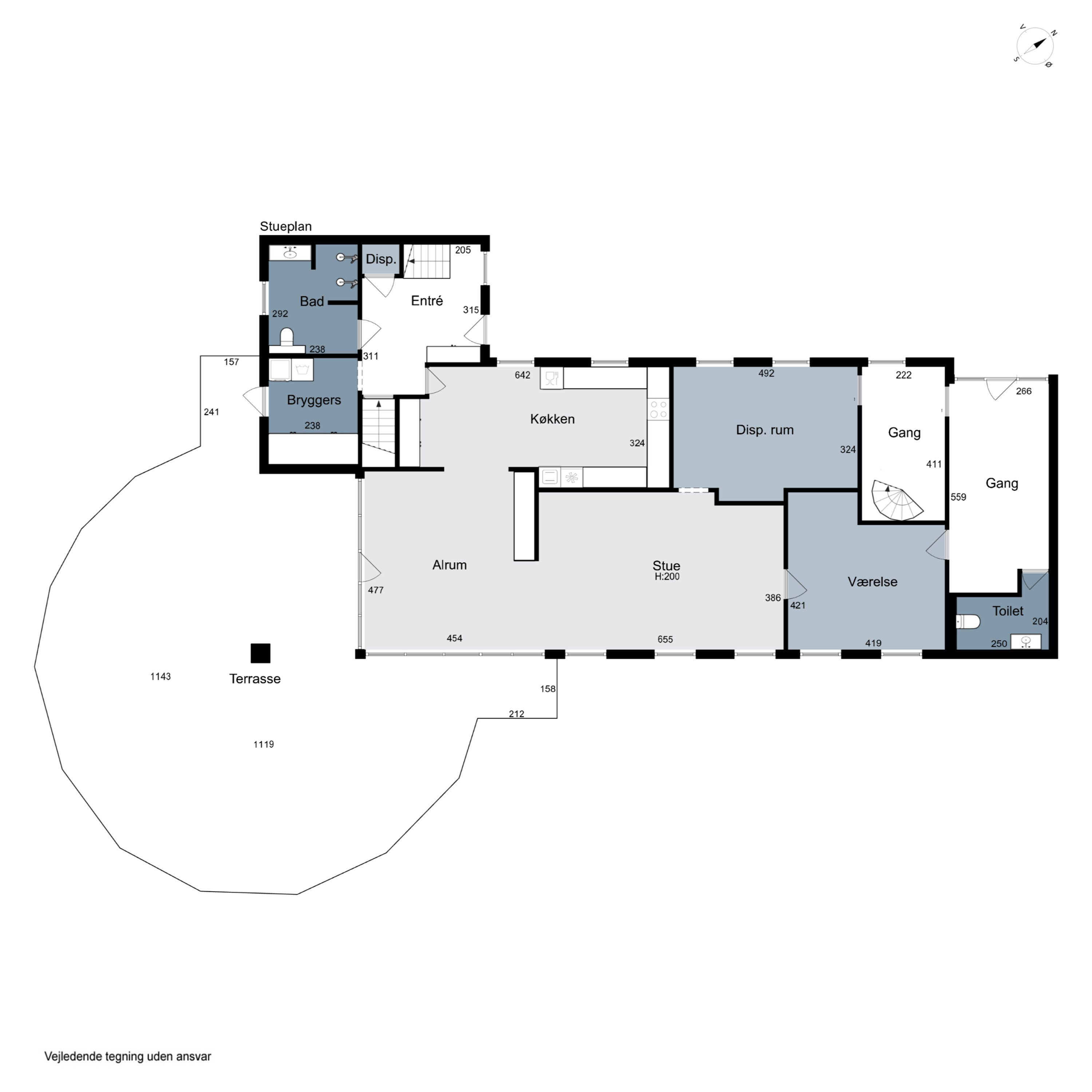 Plantegninger billede af Spjarupvej 6, 6040 Egtved