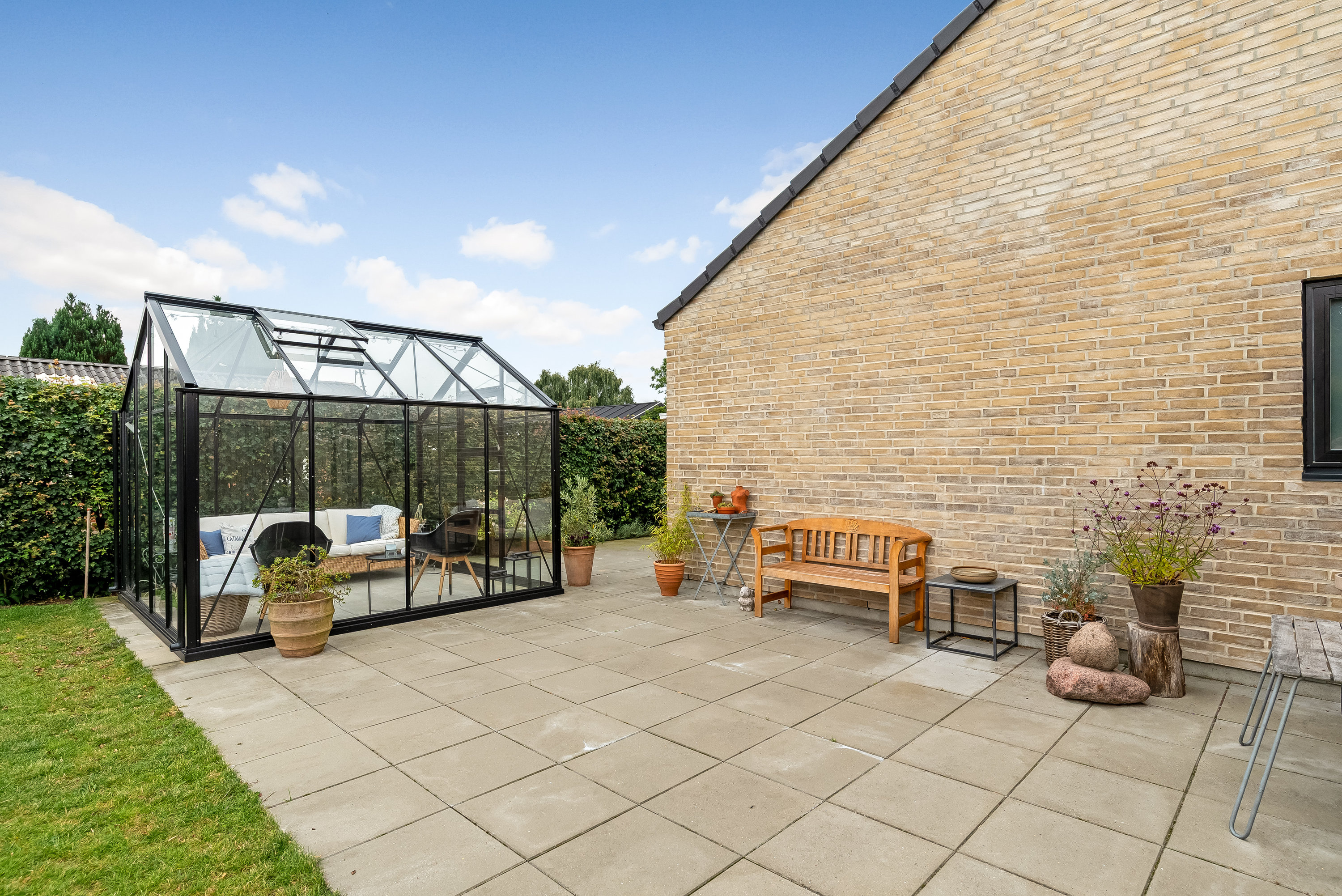 Fremhævet terrasse billede i fuldskærmstilstand. Billede af Pile Alle 9, 7500 Holstebro