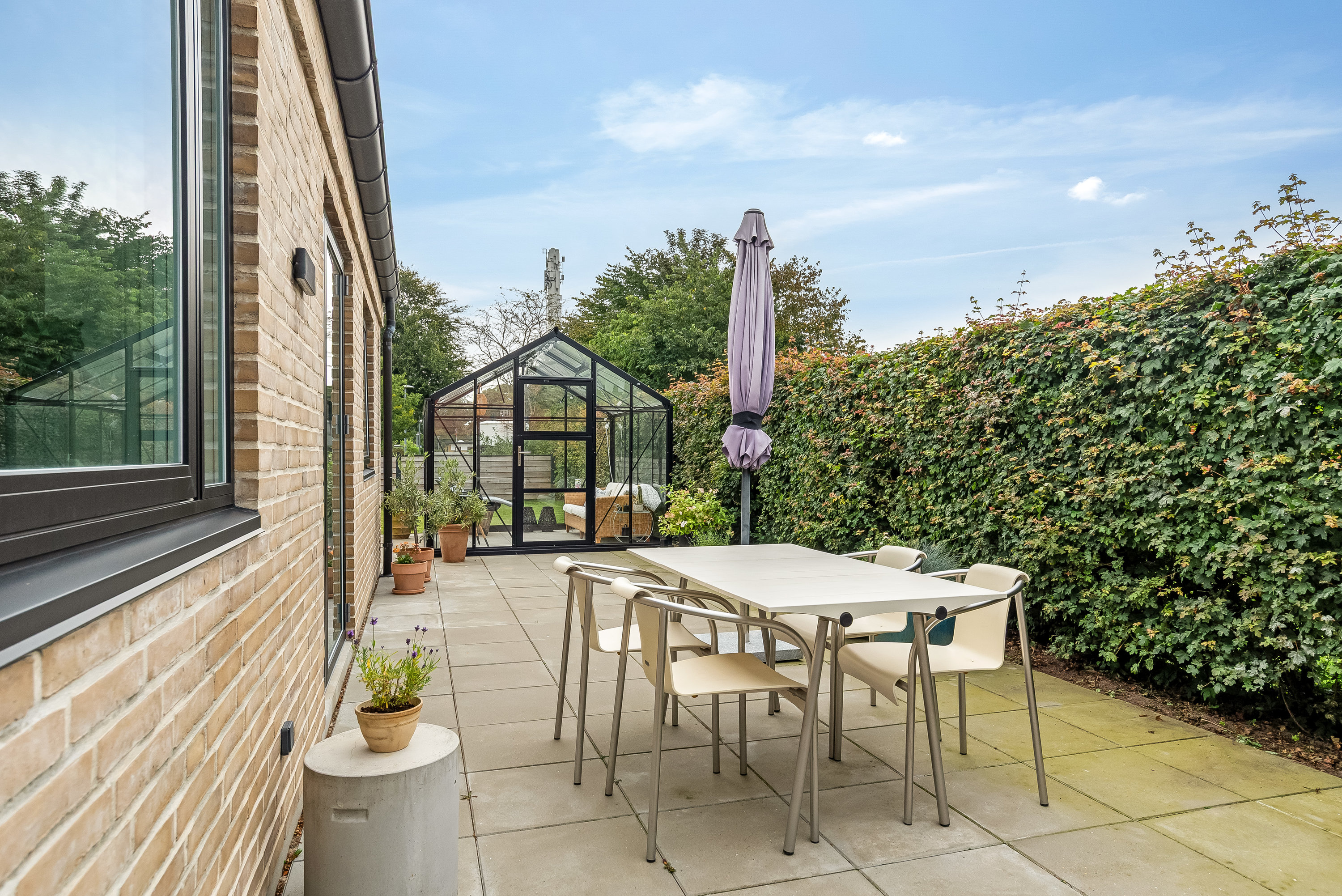 Fremhævet terrasse billede i fuldskærmstilstand. Billede af Pile Alle 9, 7500 Holstebro