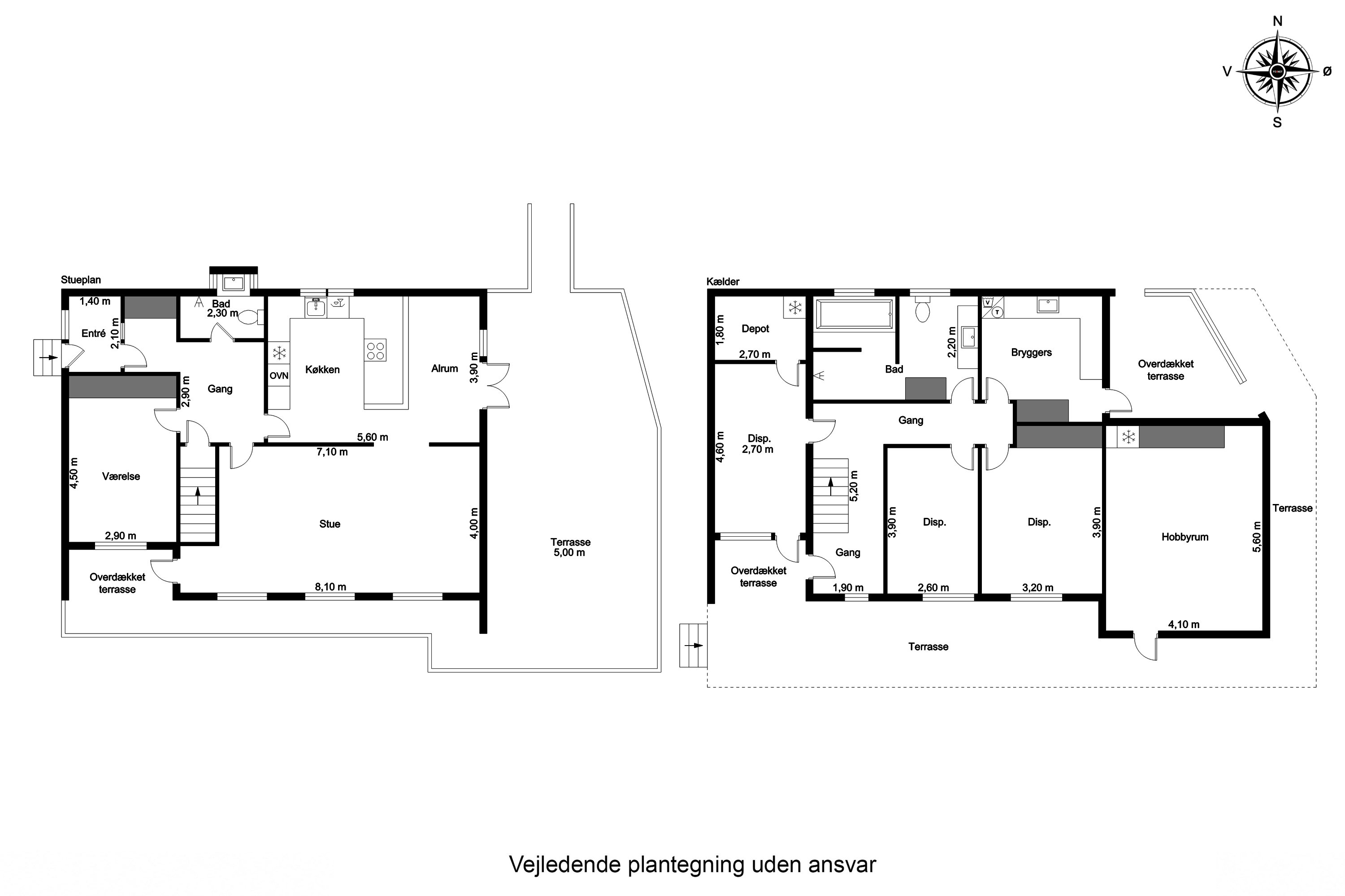 Plantegninger billede af Hestehavevej 5, 5700 Svendborg