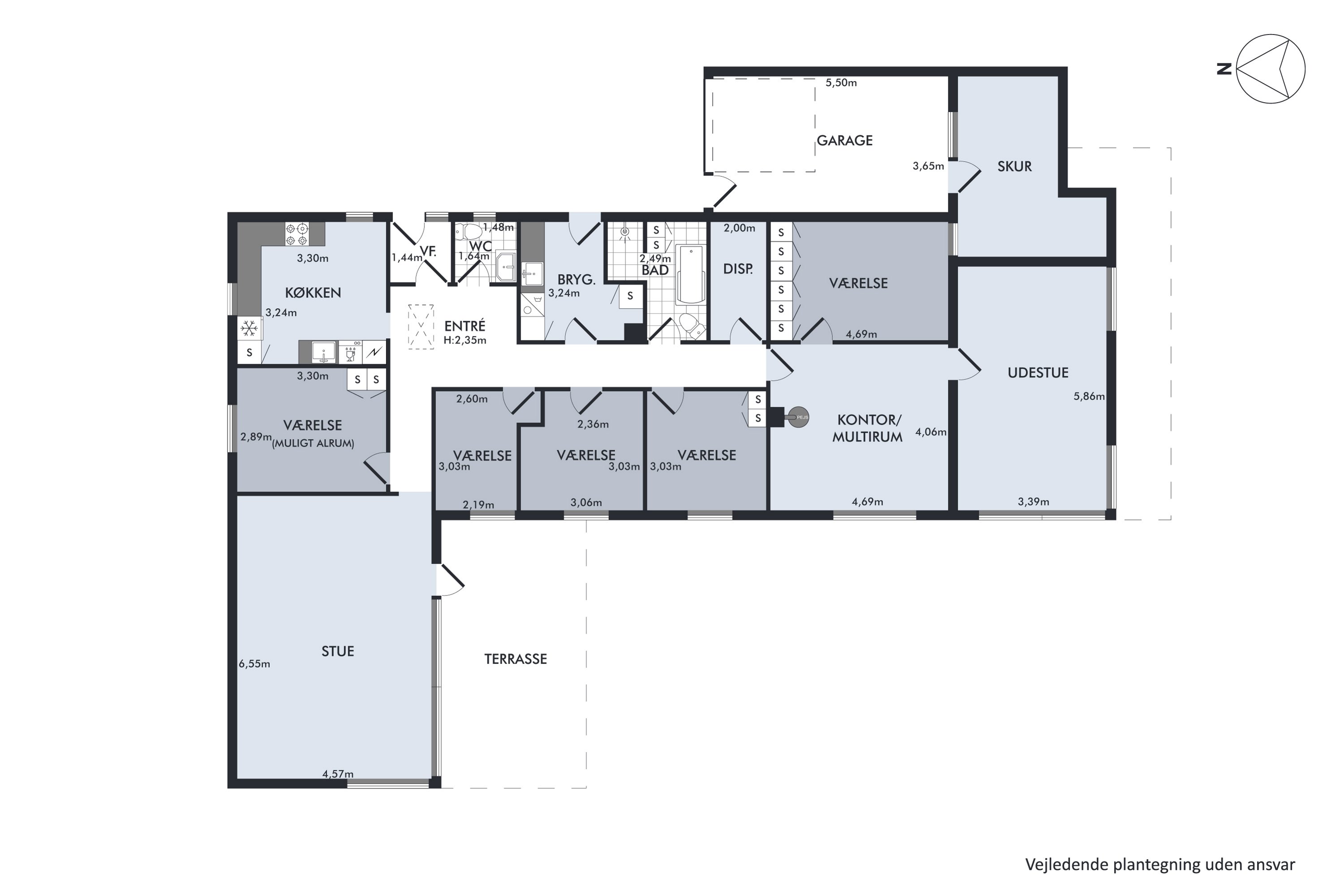Plantegninger billede af Præstevænget 10, 8732 Hovedgård