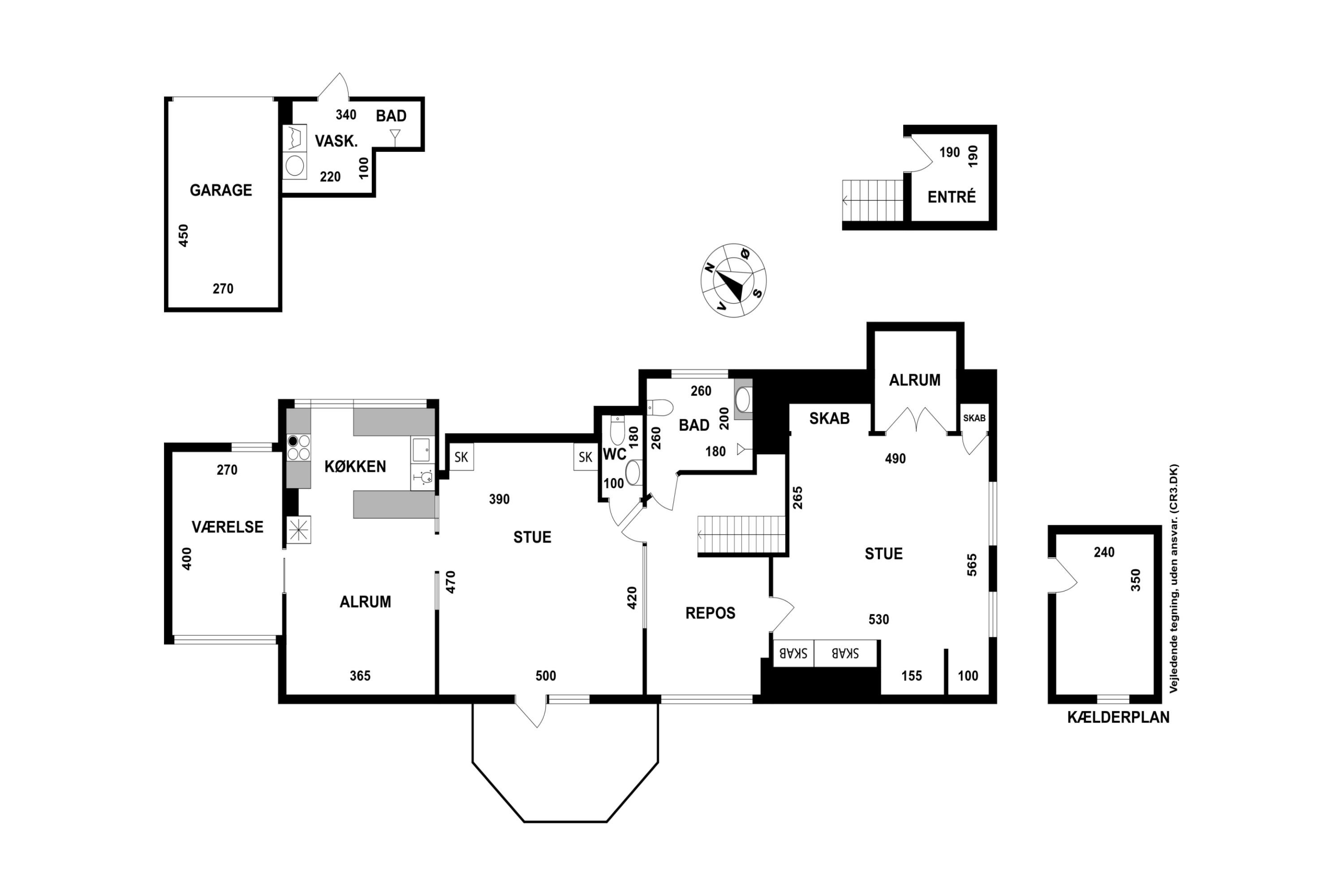 Plantegninger billede af Ullersvej 1, 1., 3220 Tisvildeleje