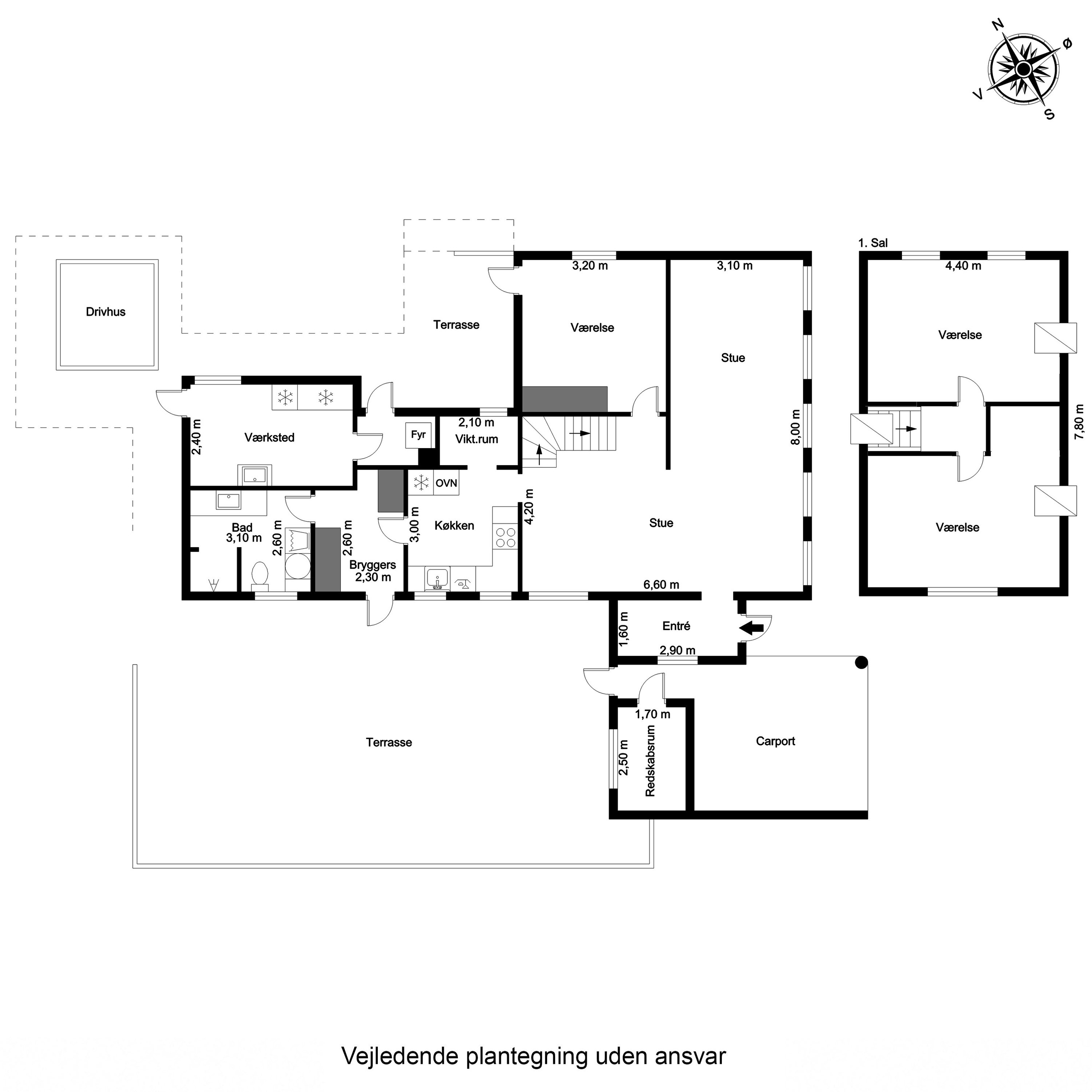 Plantegninger billede af Hedevej 24, 5771 Stenstrup