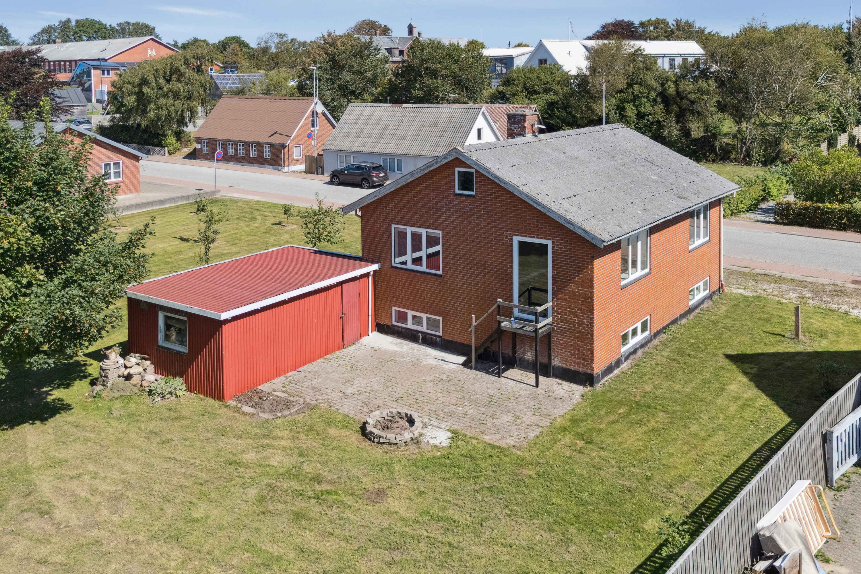 Fremhævet set fra haven billede i fuldskærmstilstand. Billede af Røde Anes Vej 41, Hundborg, 7700 Thisted