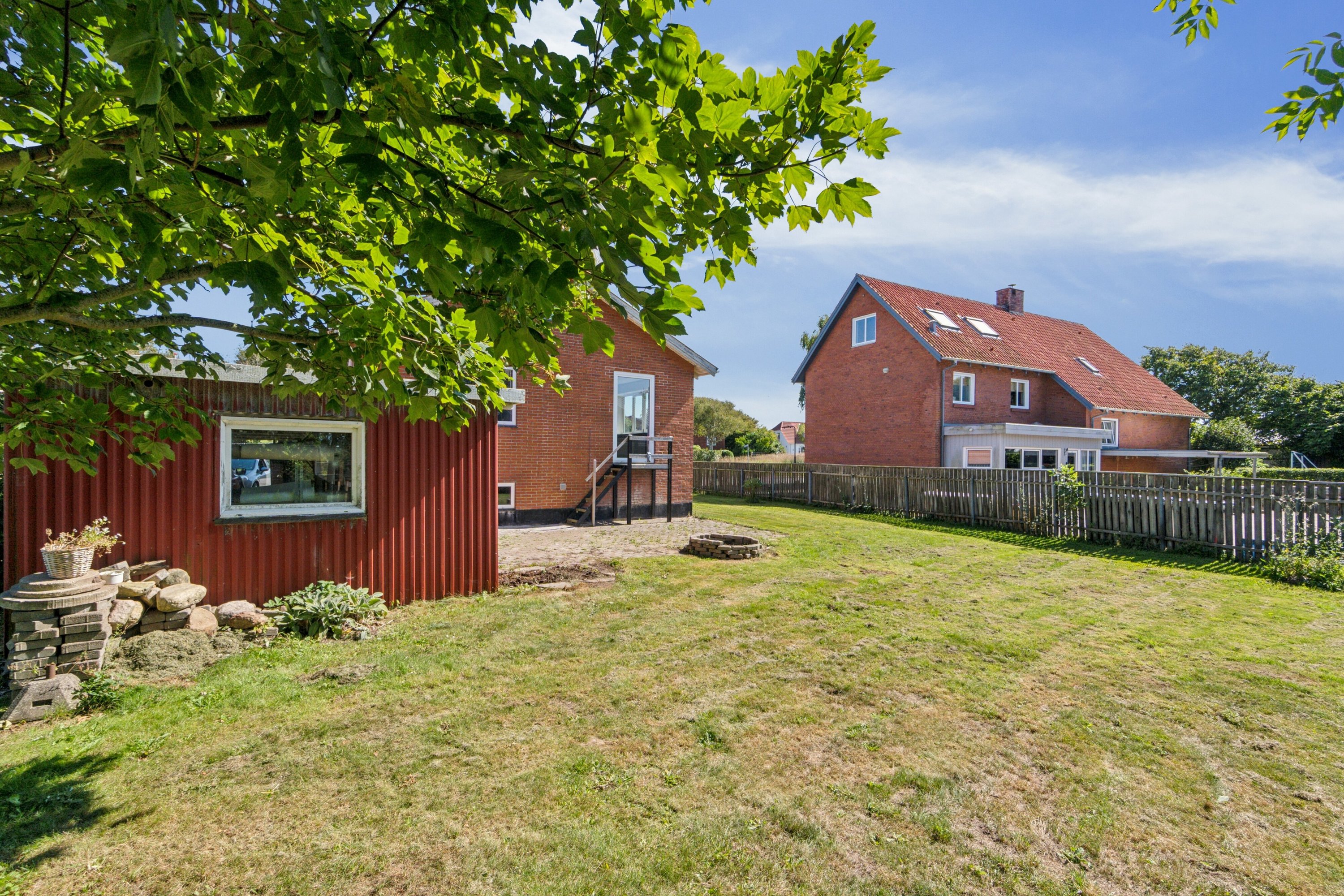 Fremhævet set fra haven billede i fuldskærmstilstand. Billede af Røde Anes Vej 41, Hundborg, 7700 Thisted