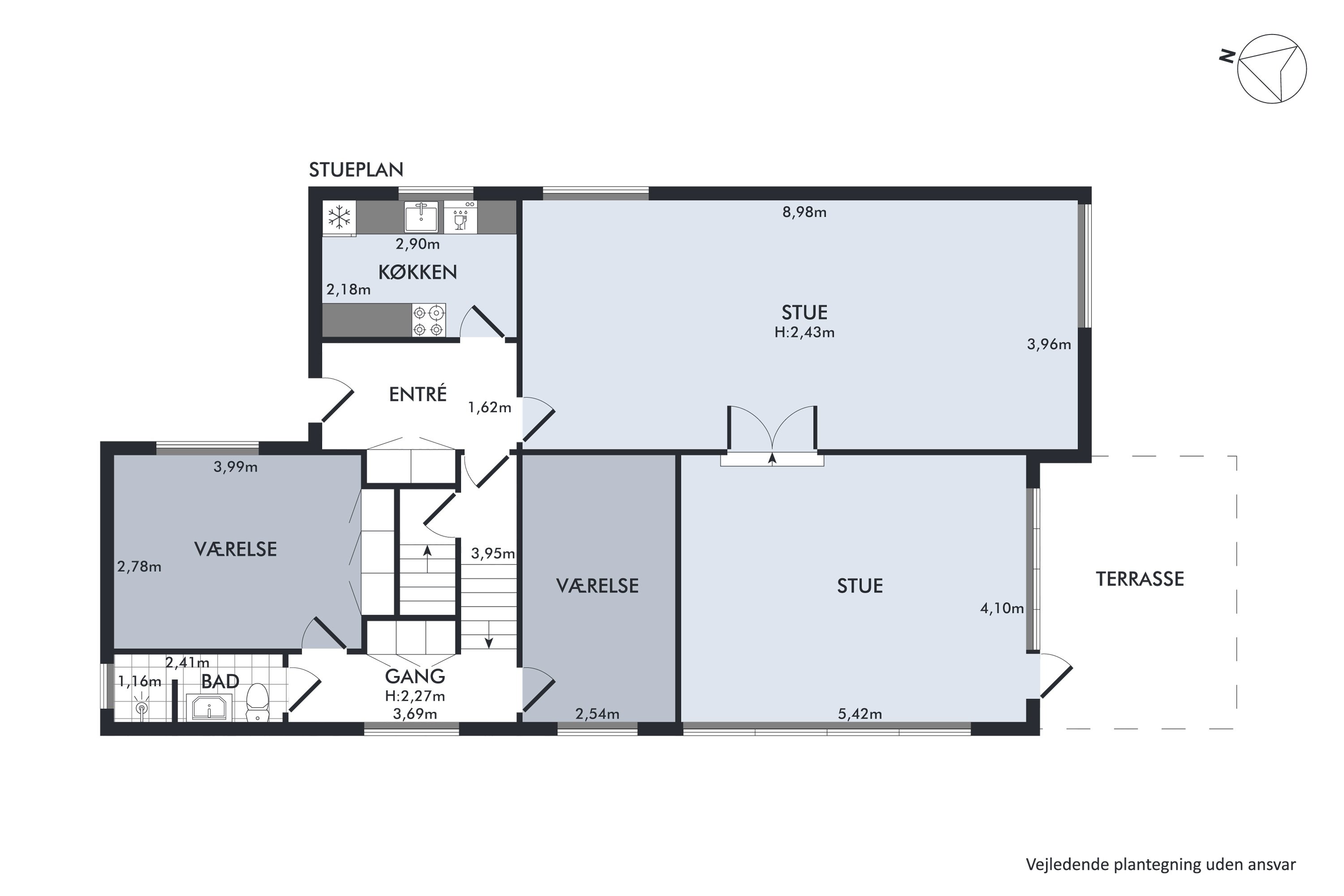 Plantegninger billede af Sundvej 64, Østlige bydel, 8700 Horsens
