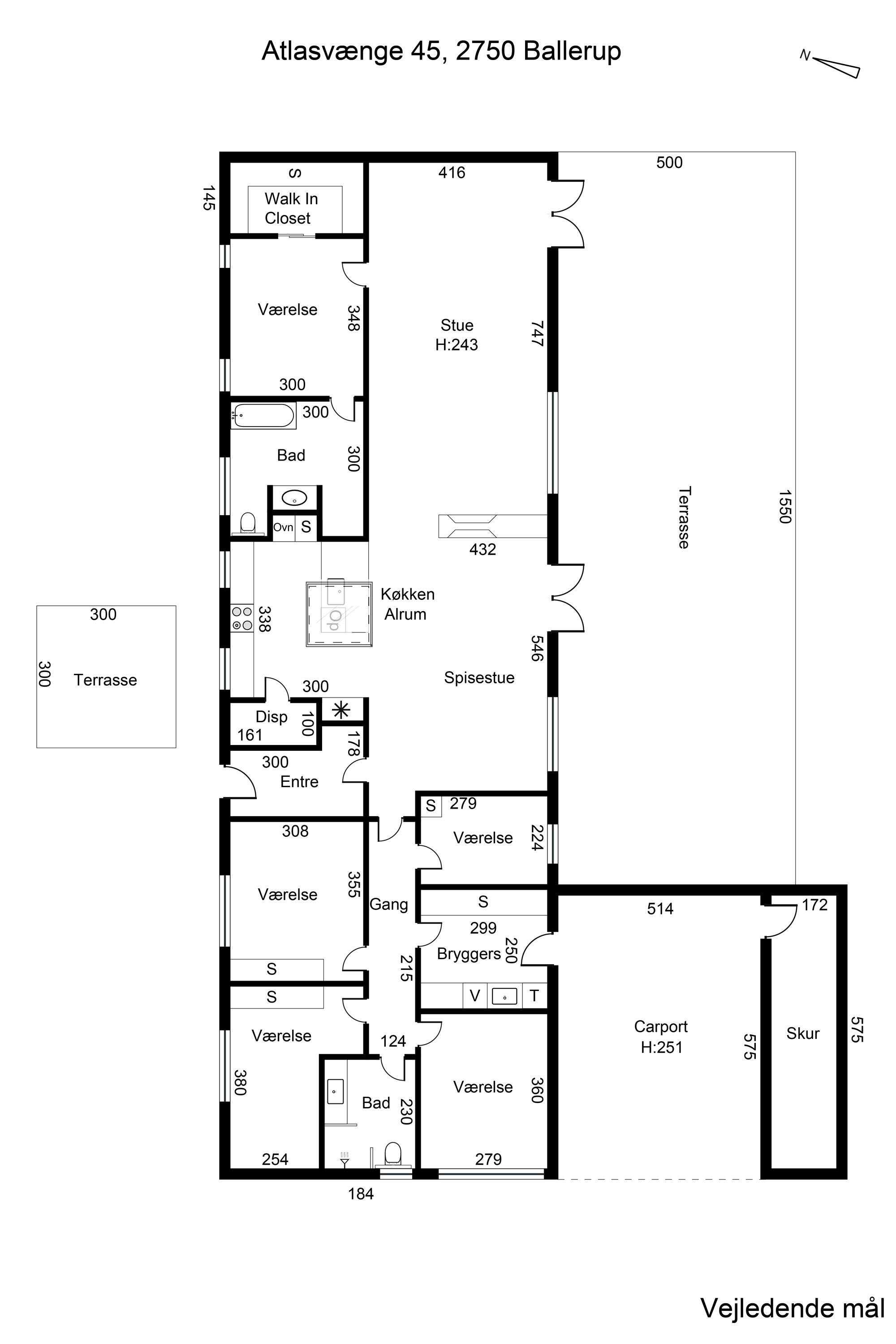 Plantegninger billede af Atlasvænge 45, 2750 Ballerup