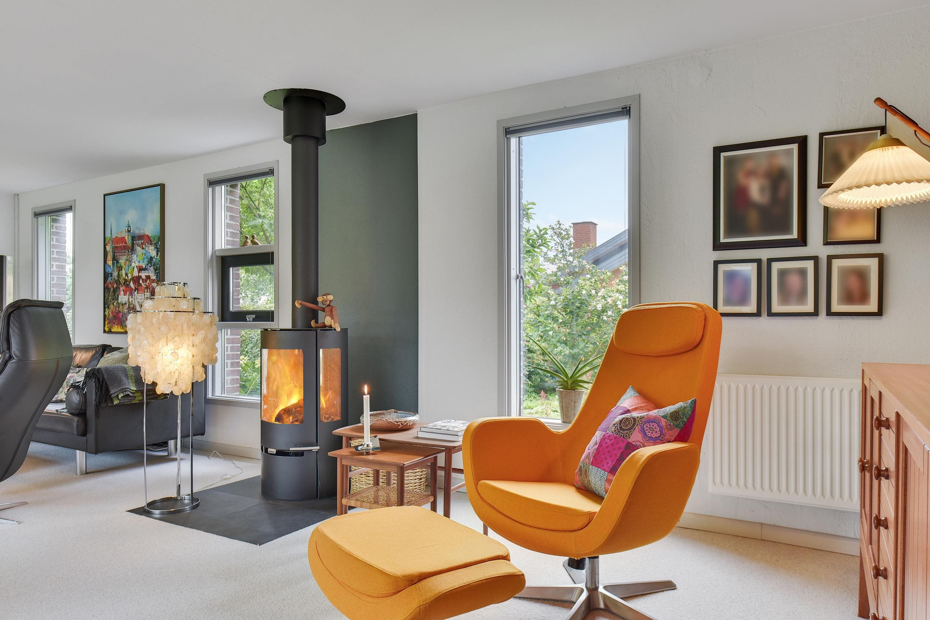 Fremhævet stue billede i fuldskærmstilstand. Billede af Mølleparken 15, 7184 Vandel