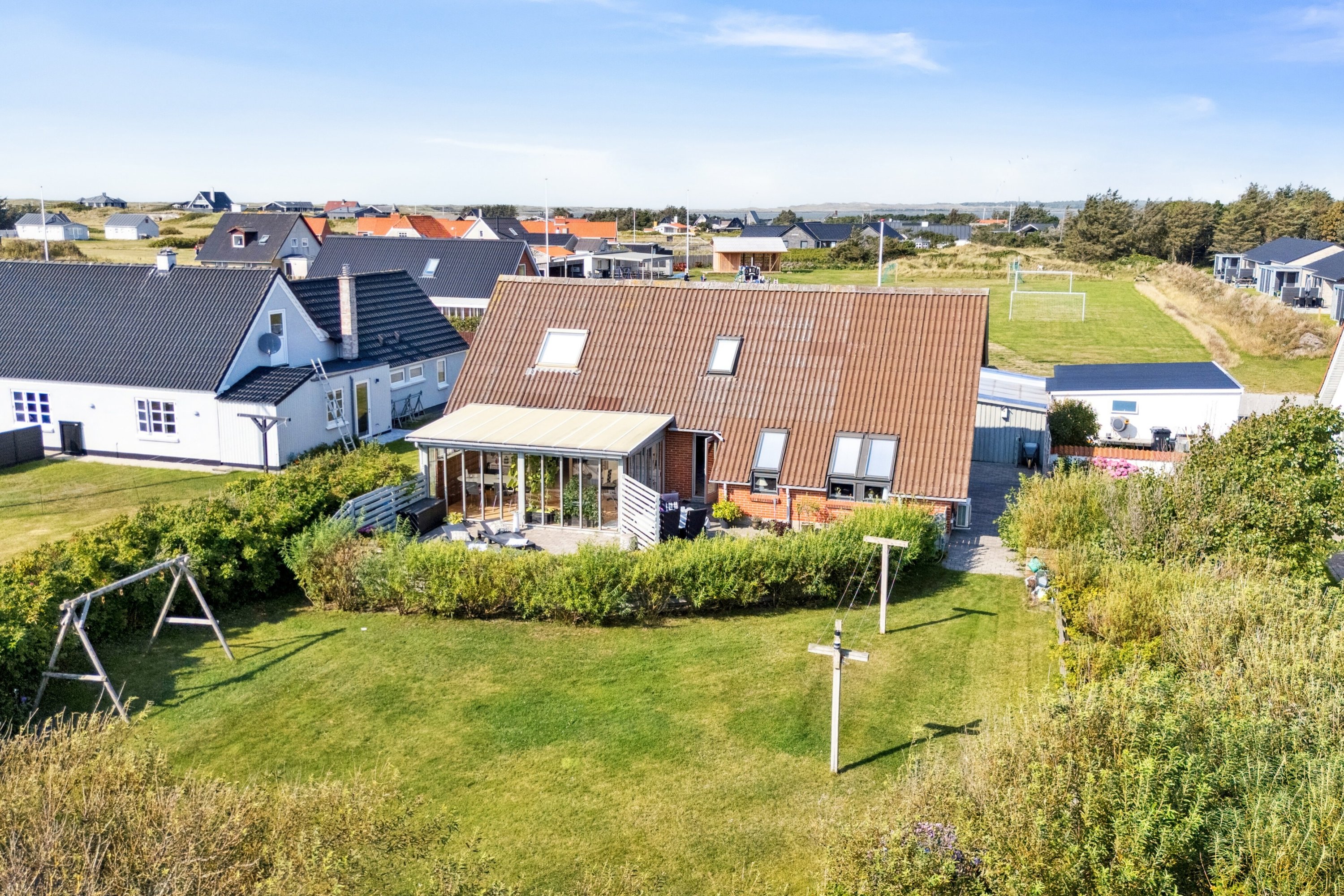 Villa: Set fra haven på Rubyvej 51, Agger, 7770 Vestervig