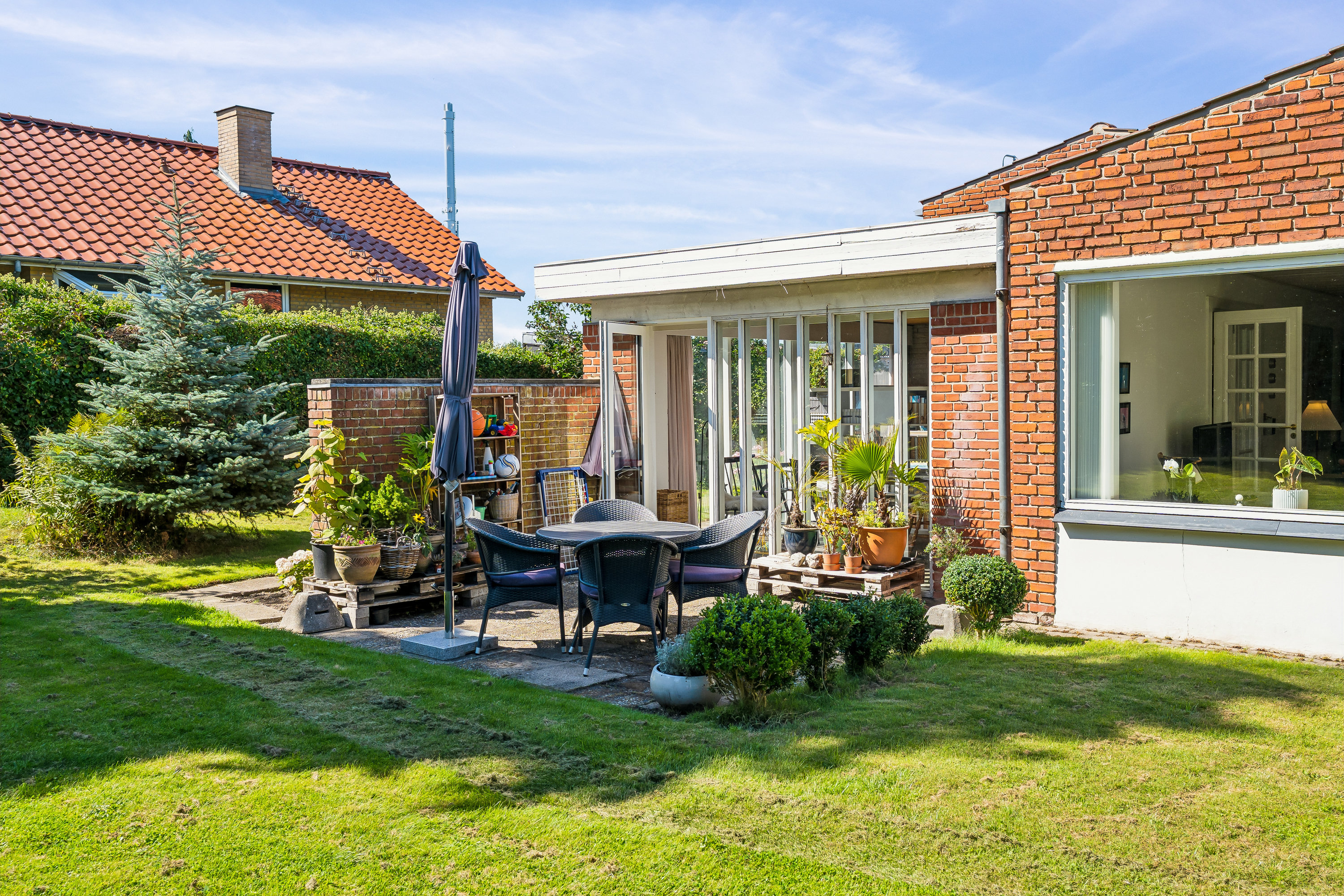 Fremhævet terrasse  billede i fuldskærmstilstand. Billede af Sundvej 64, Østlige bydel, 8700 Horsens