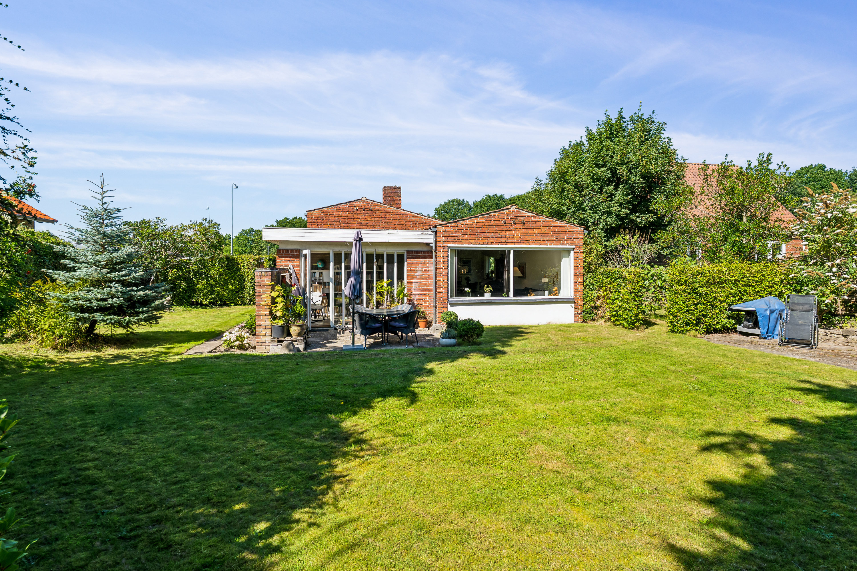 Villa: Set fra haven på Sundvej 64, Østlige bydel, 8700 Horsens