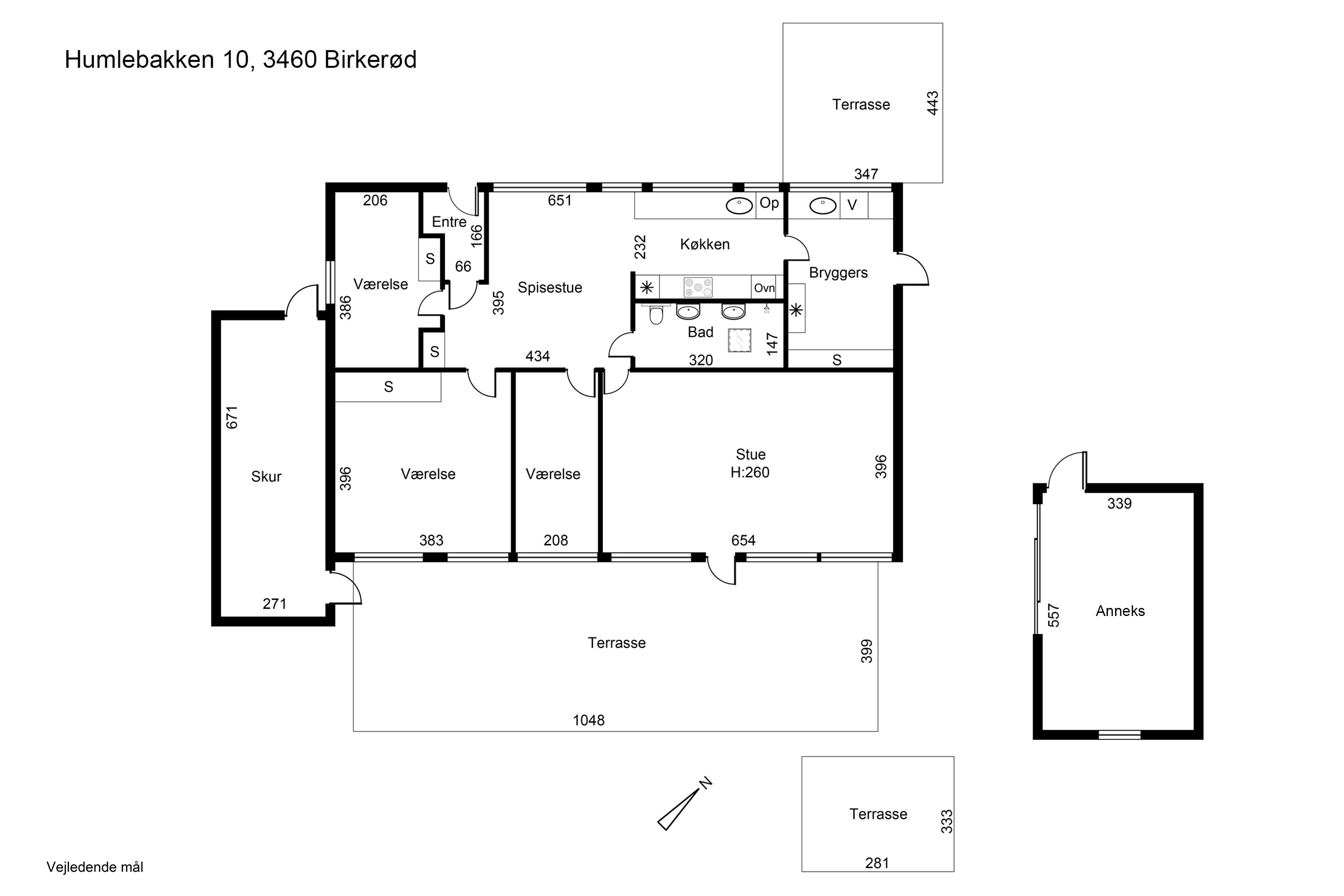 Plantegninger billede af Humlebakken 10, 3460 Birkerød