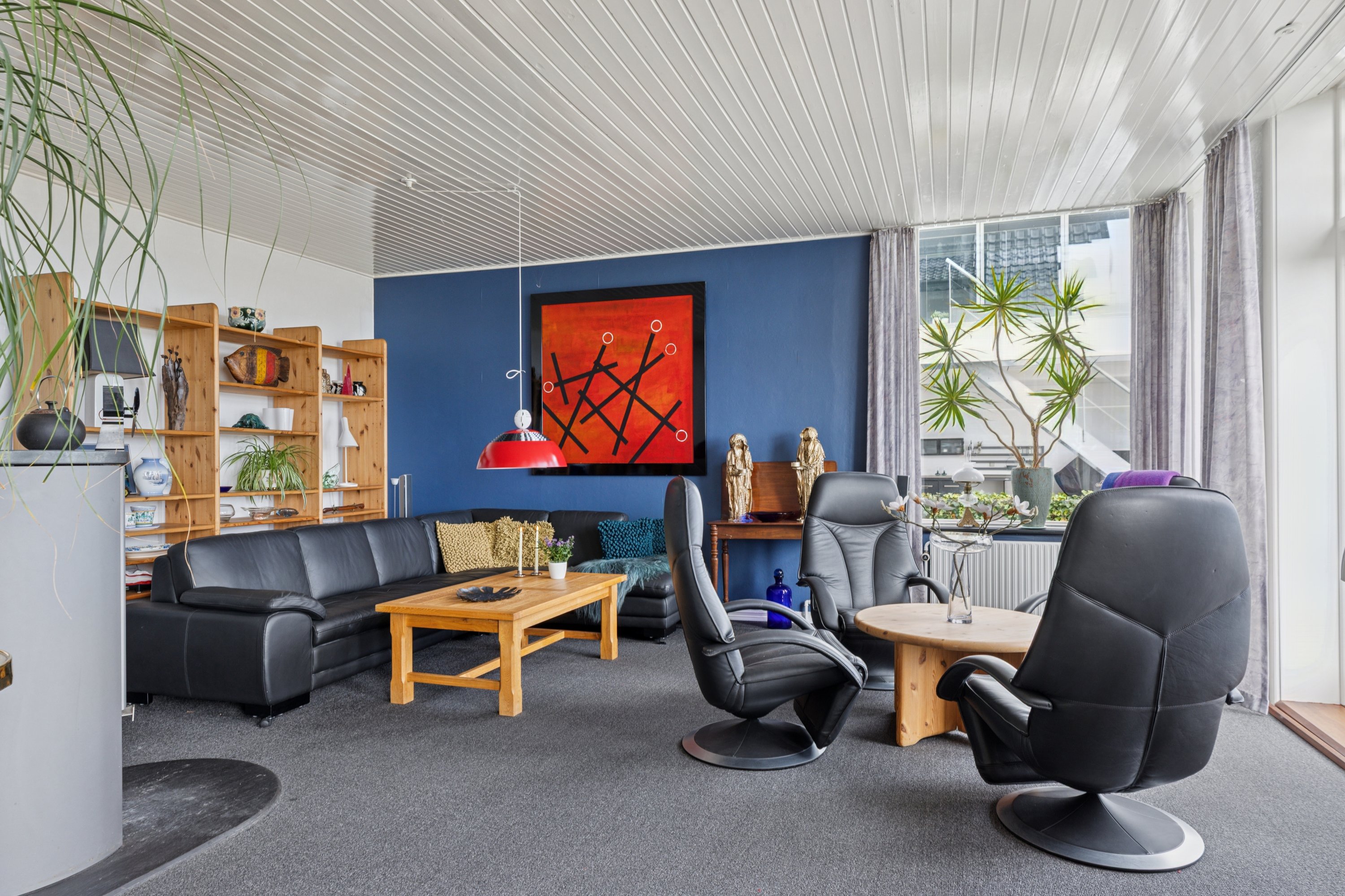 Fremhævet stue billede i fuldskærmstilstand. Billede af Molevej 29, Kollund, 6340 Kruså