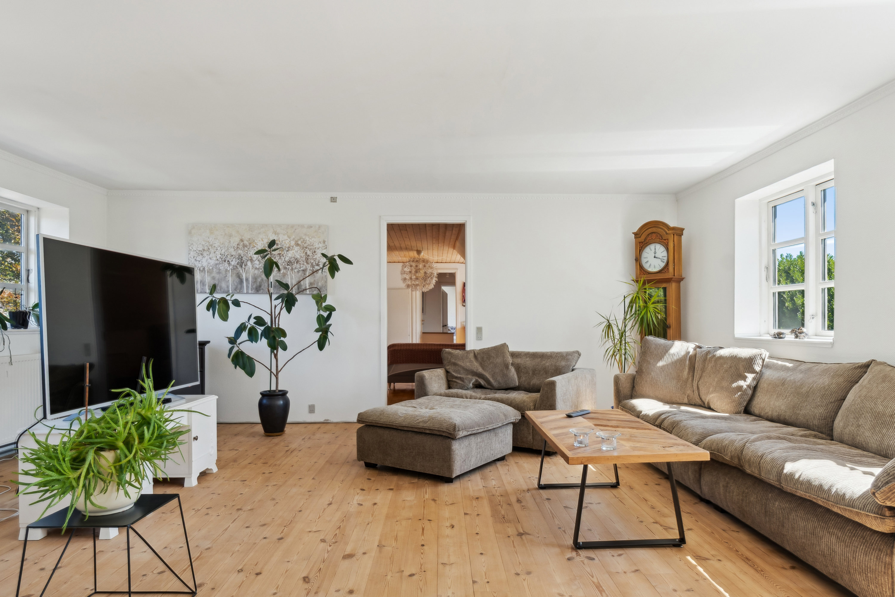 Fremhævet stue billede i fuldskærmstilstand. Billede af Kragerupgårdsvej 11, Tjørnelunde, 4270 Høng