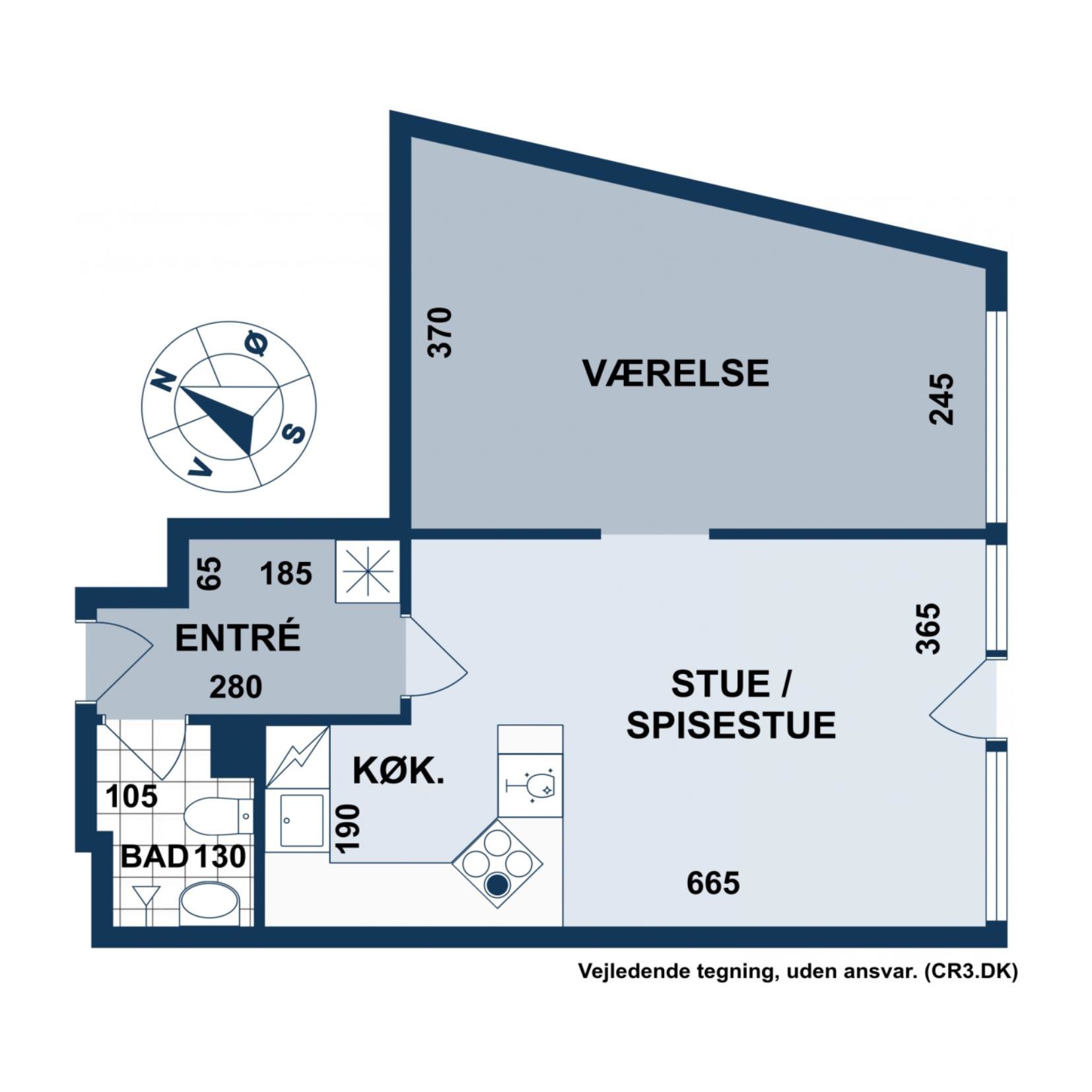 Plantegninger billede af Banevolden 44, 1. 8., 2500 Valby