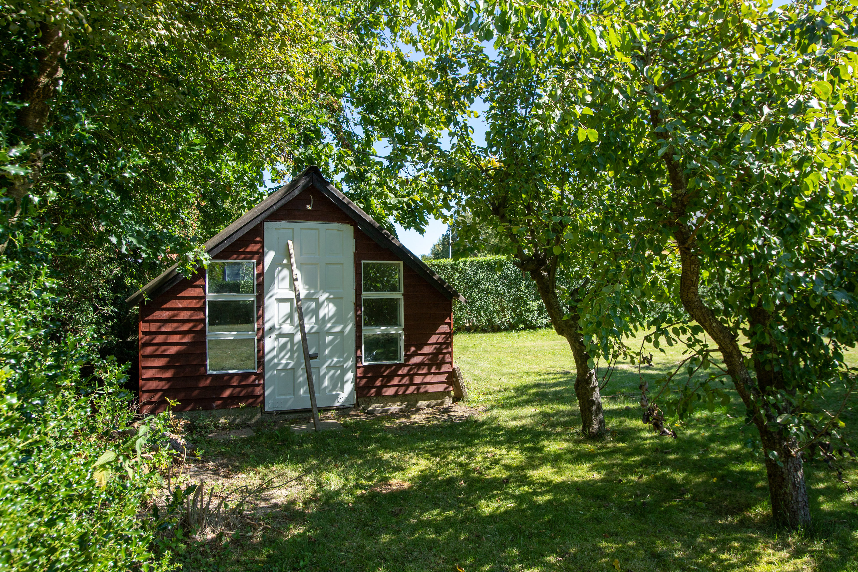 Fremhævet udhus billede i fuldskærmstilstand. Billede af Gl. Bjært 11, 6091 Bjert