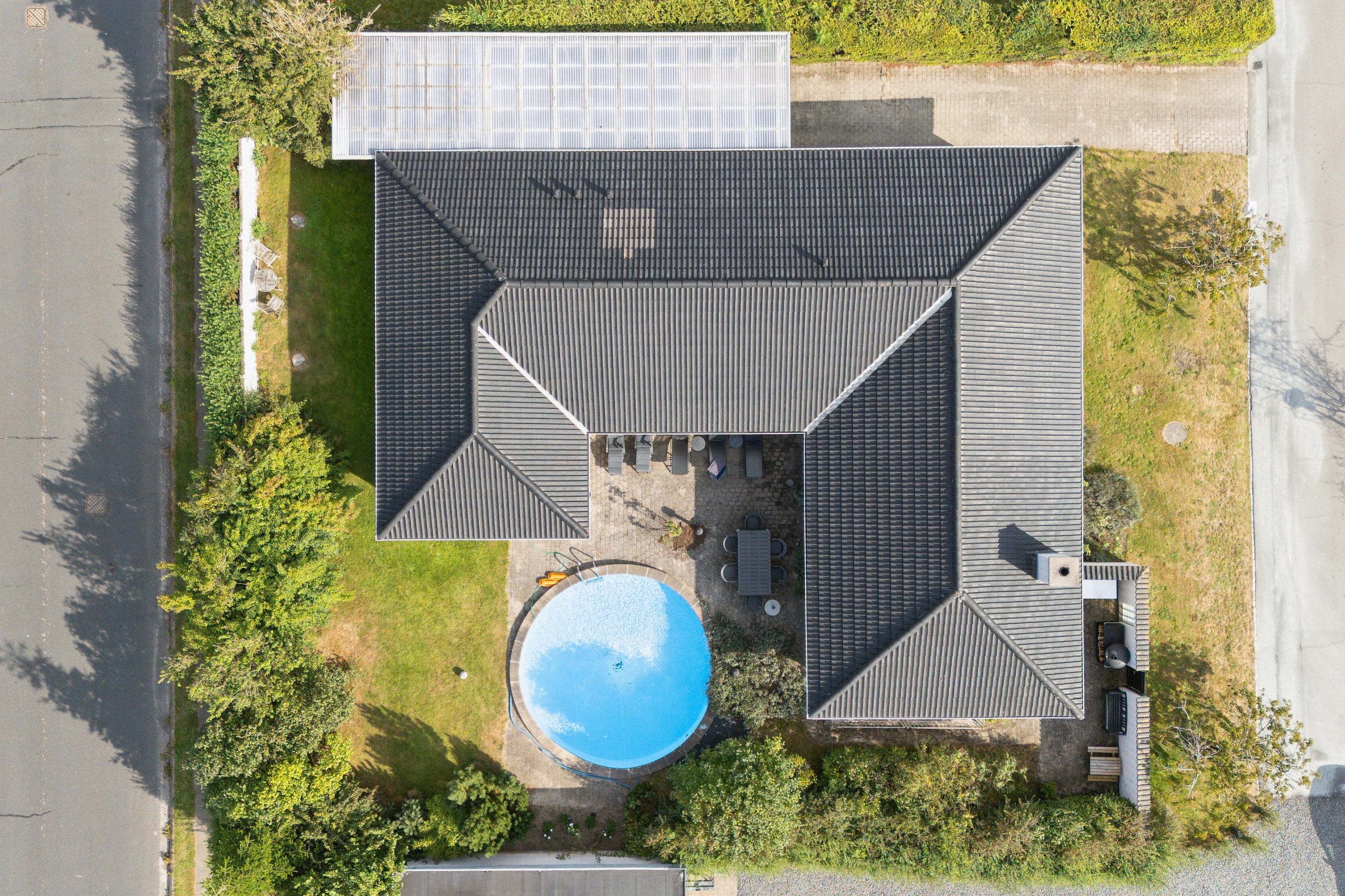 Fremhævet terrasse billede i fuldskærmstilstand. Billede af Kronhjortløkken 128, Korup, 5210 Odense NV