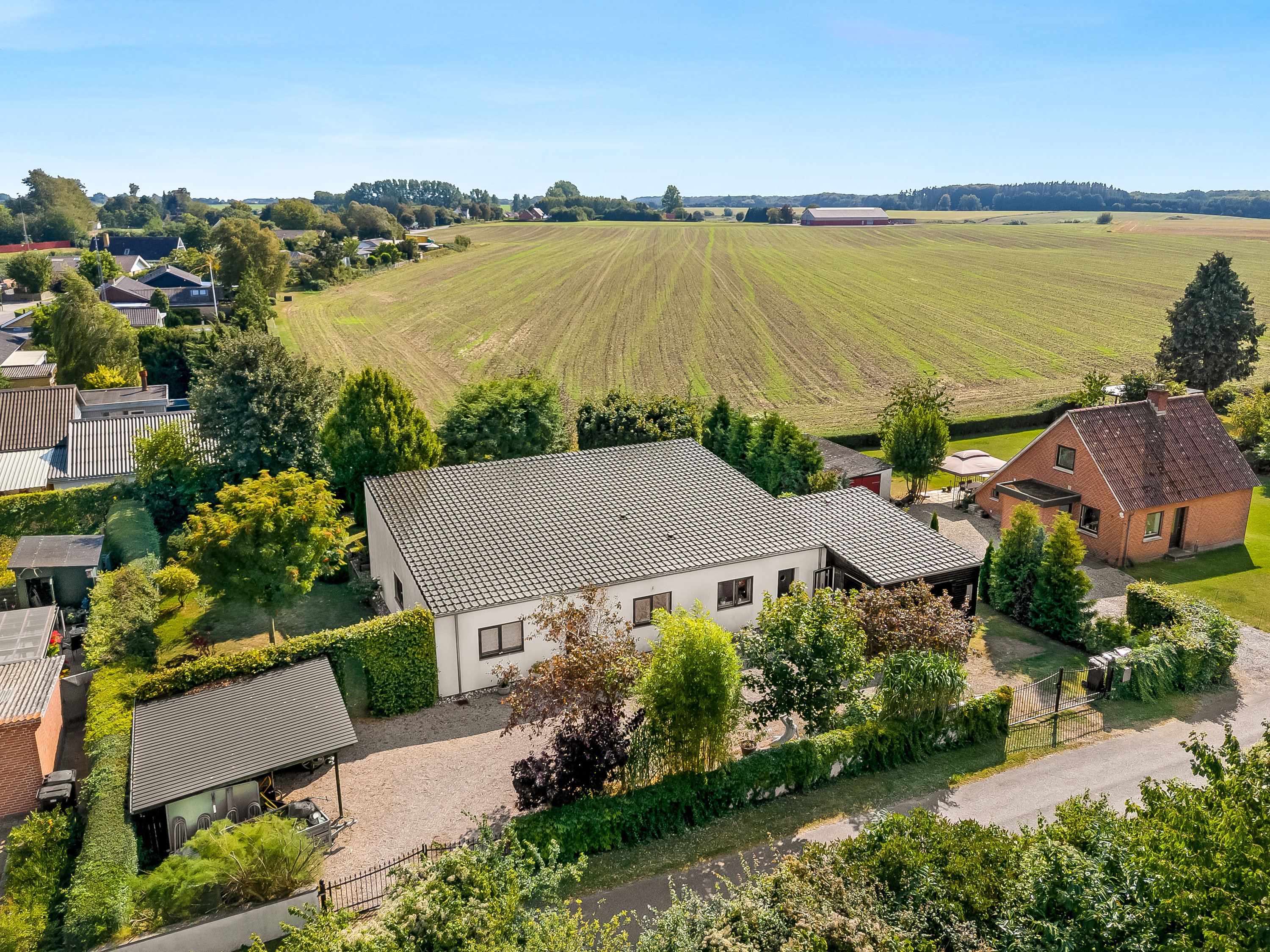 Fremhævet luftfoto billede i fuldskærmstilstand. Billede af Kolkevej 7A, 4892 Kettinge