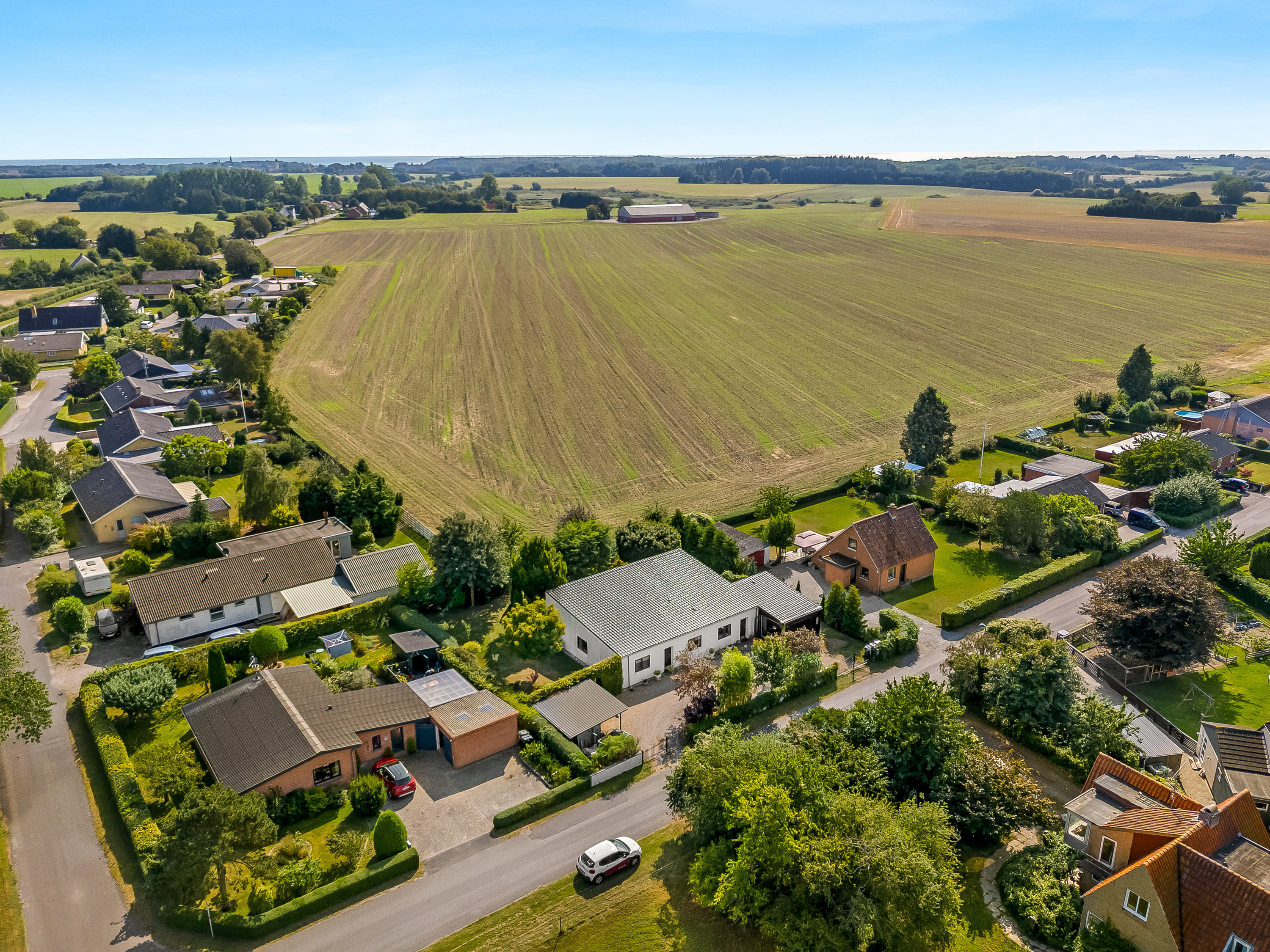 Fremhævet luftfoto billede i fuldskærmstilstand. Billede af Kolkevej 7A, 4892 Kettinge