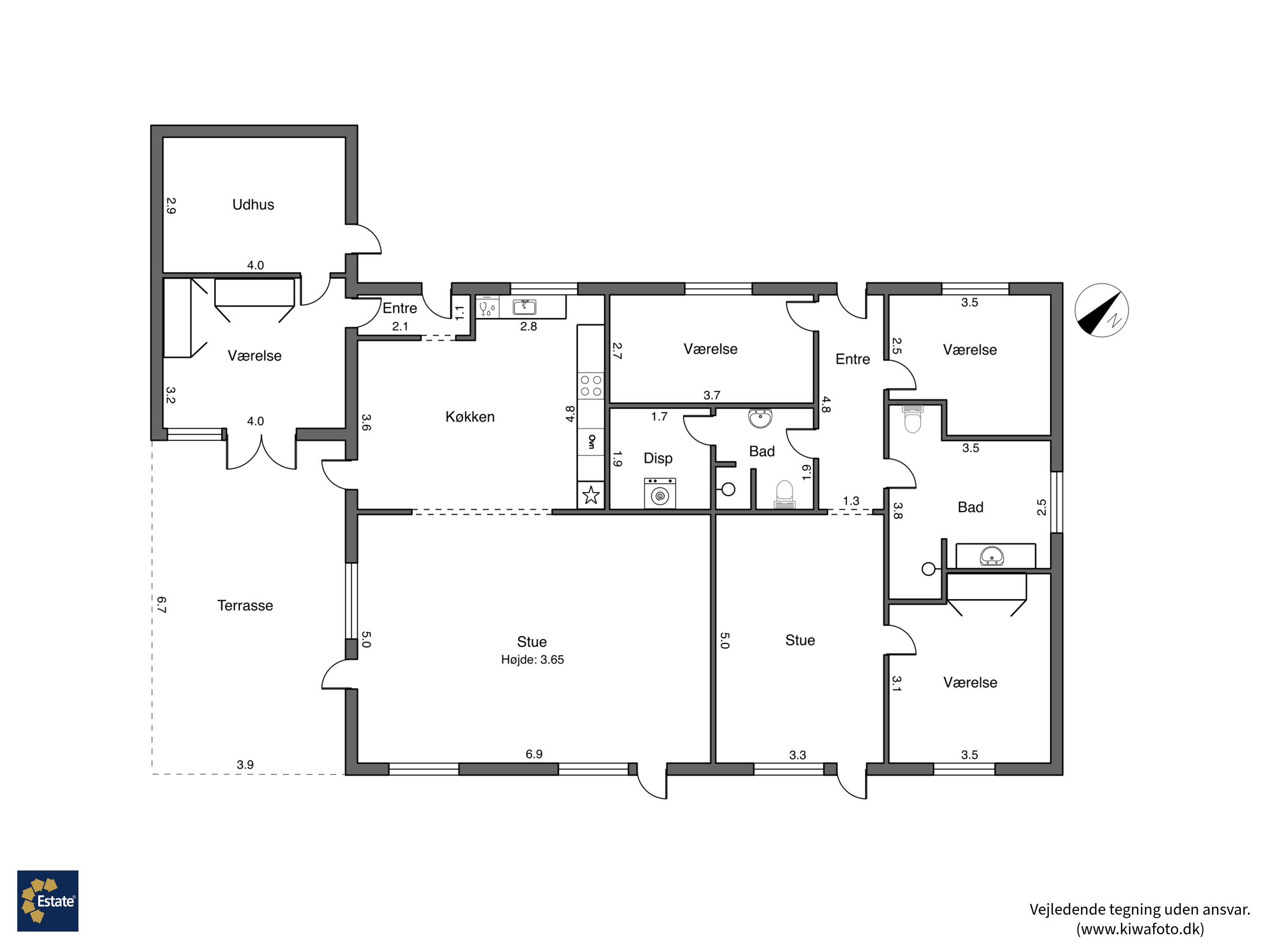 Plantegninger billede af Kolkevej 7A, 4892 Kettinge