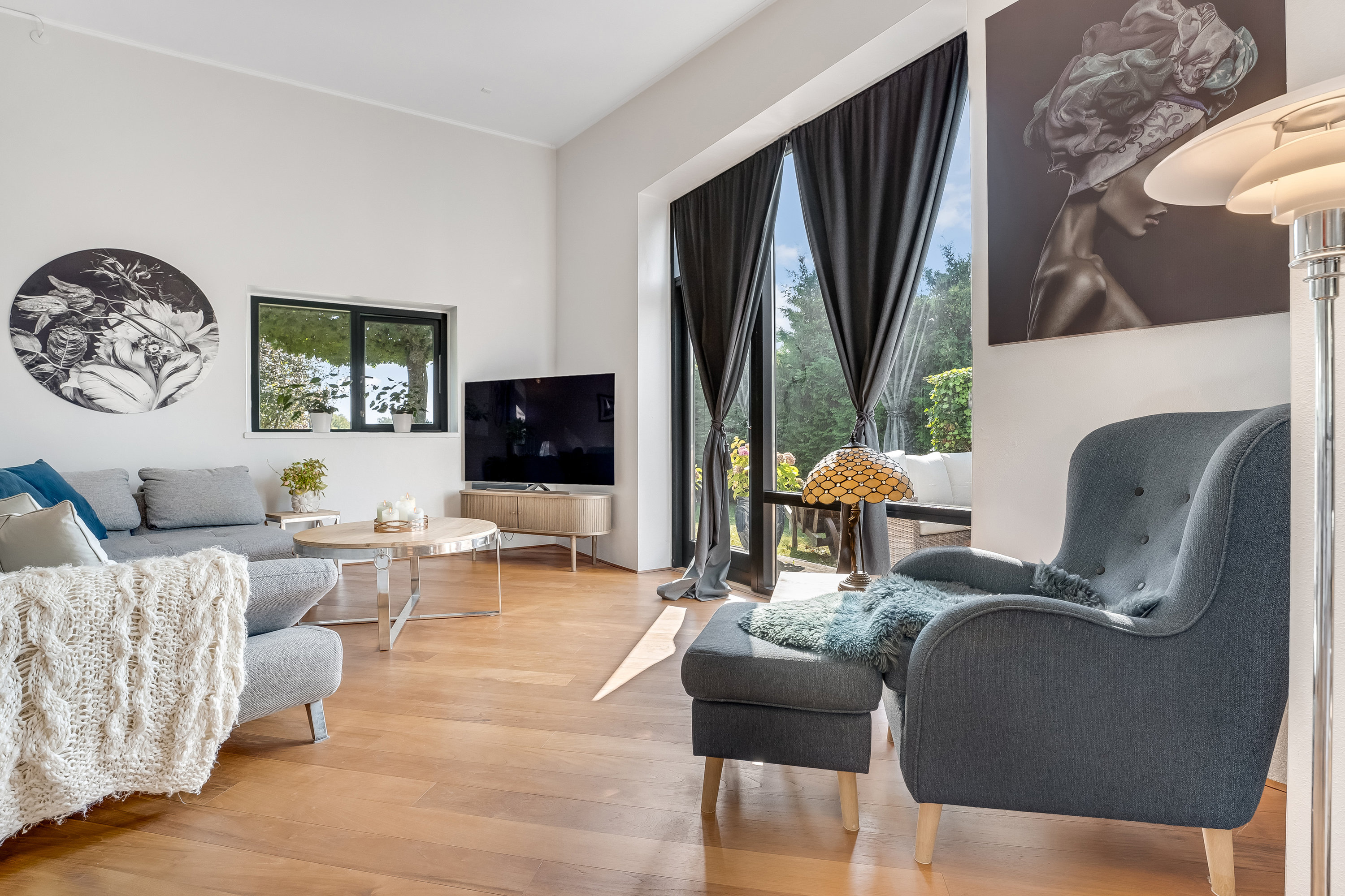 Fremhævet stue billede i fuldskærmstilstand. Billede af Kolkevej 7A, 4892 Kettinge