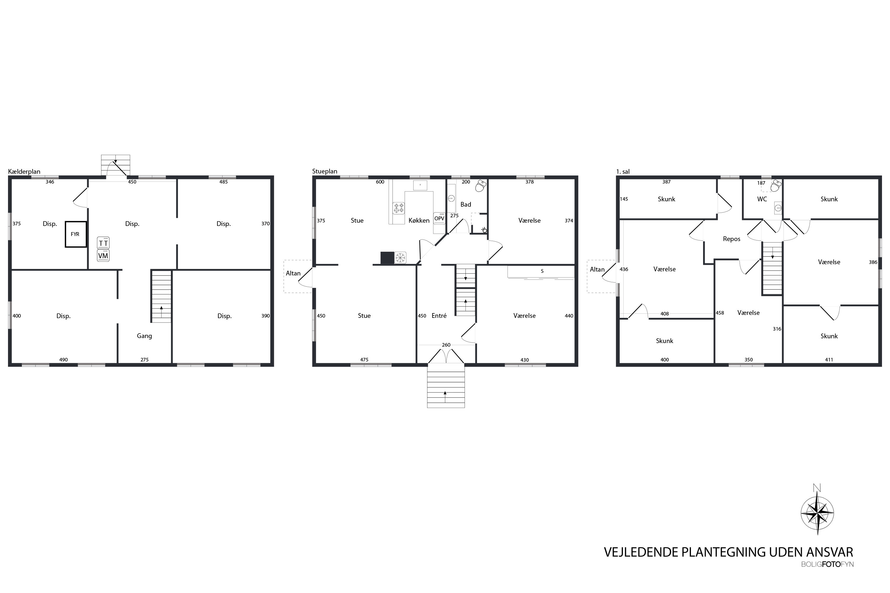 Plantegninger billede af Kauslundevej 88, Kauslunde, 5500 Middelfart