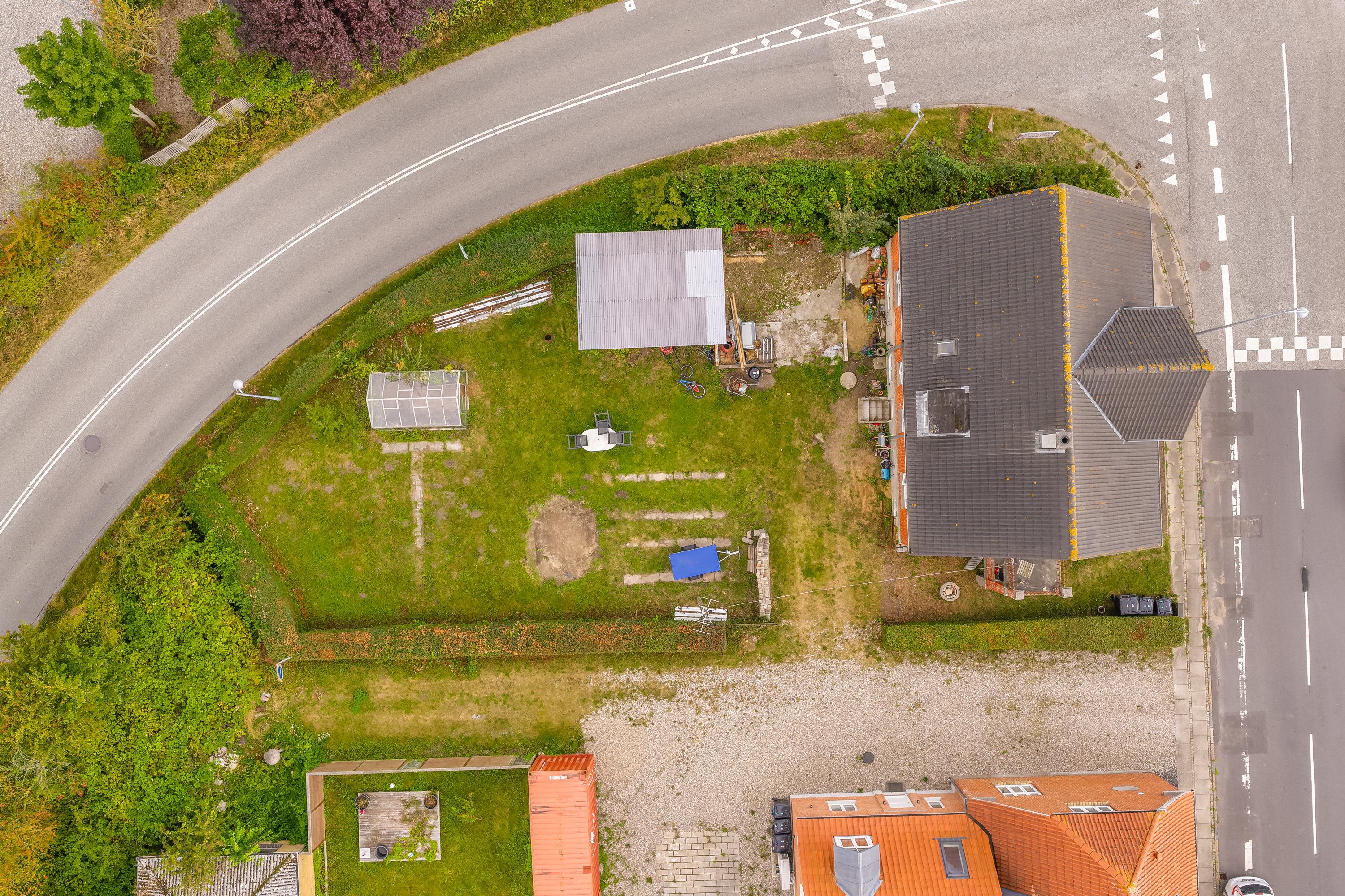 Fremhævet luftfoto billede i fuldskærmstilstand. Billede af Kauslundevej 88, Kauslunde, 5500 Middelfart