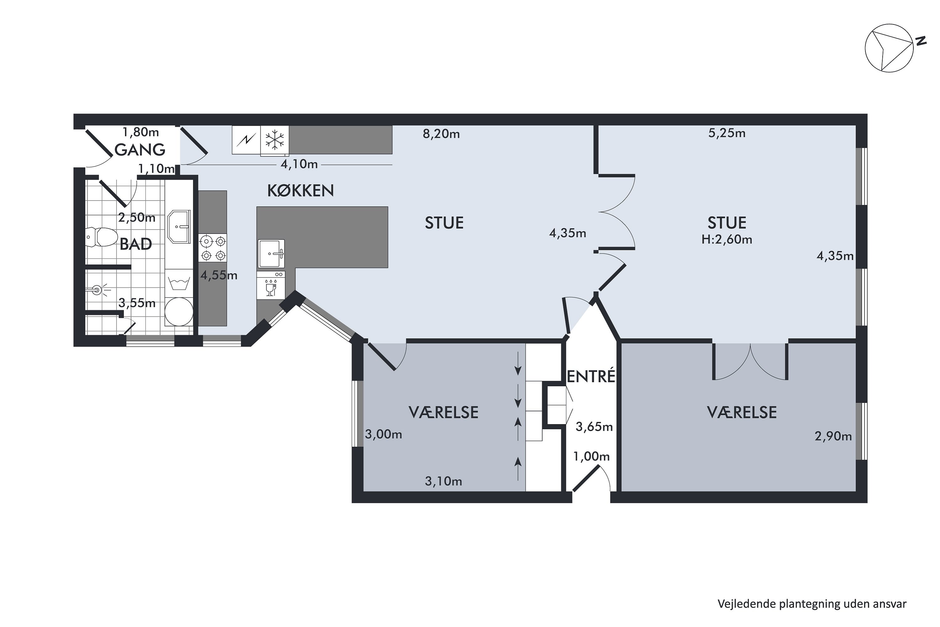 Plantegninger billede af Gothersgade 95, 4. tv., 1123 København K