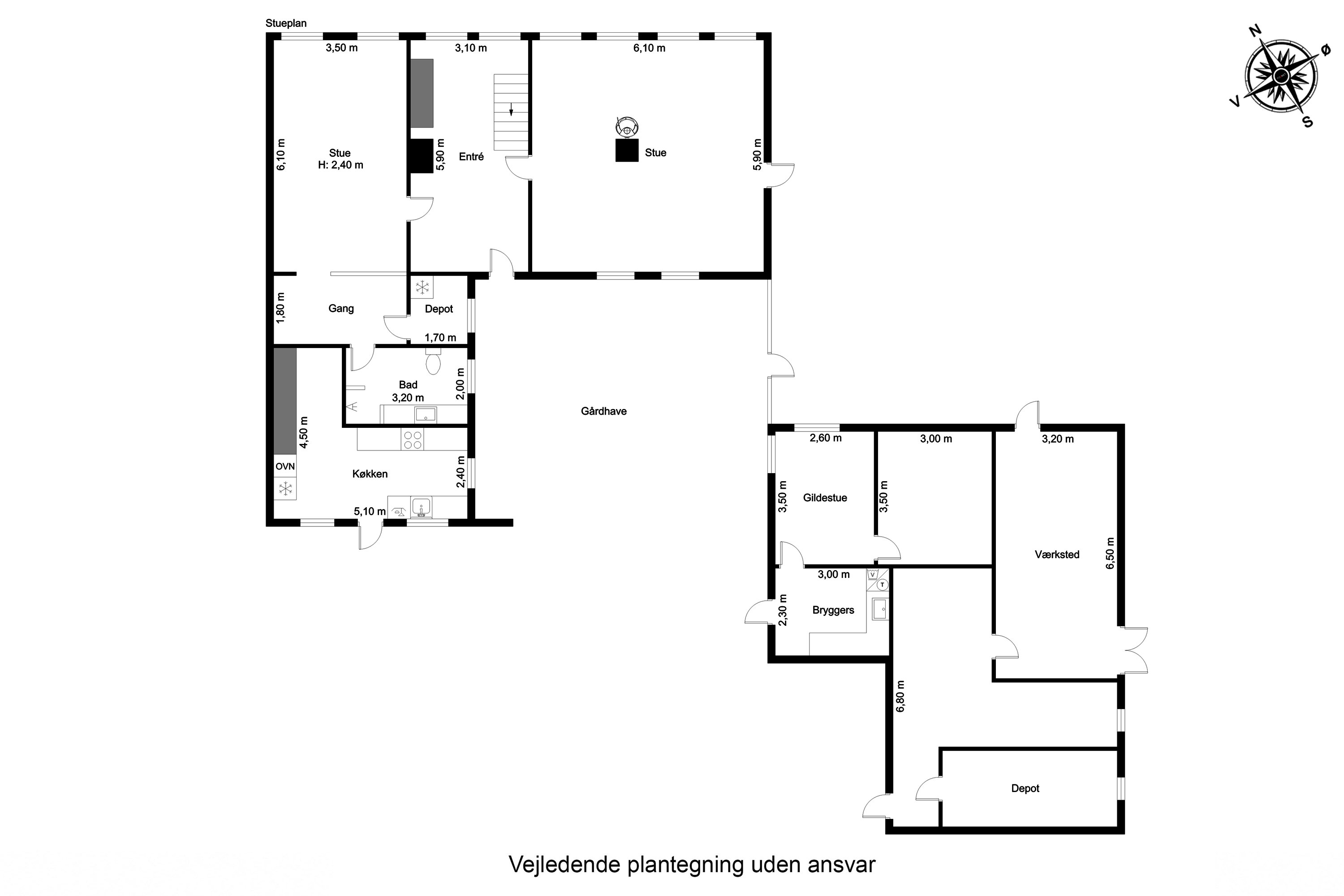 Plantegninger billede af Strandgade 47, Tåsinge, 5700 Svendborg