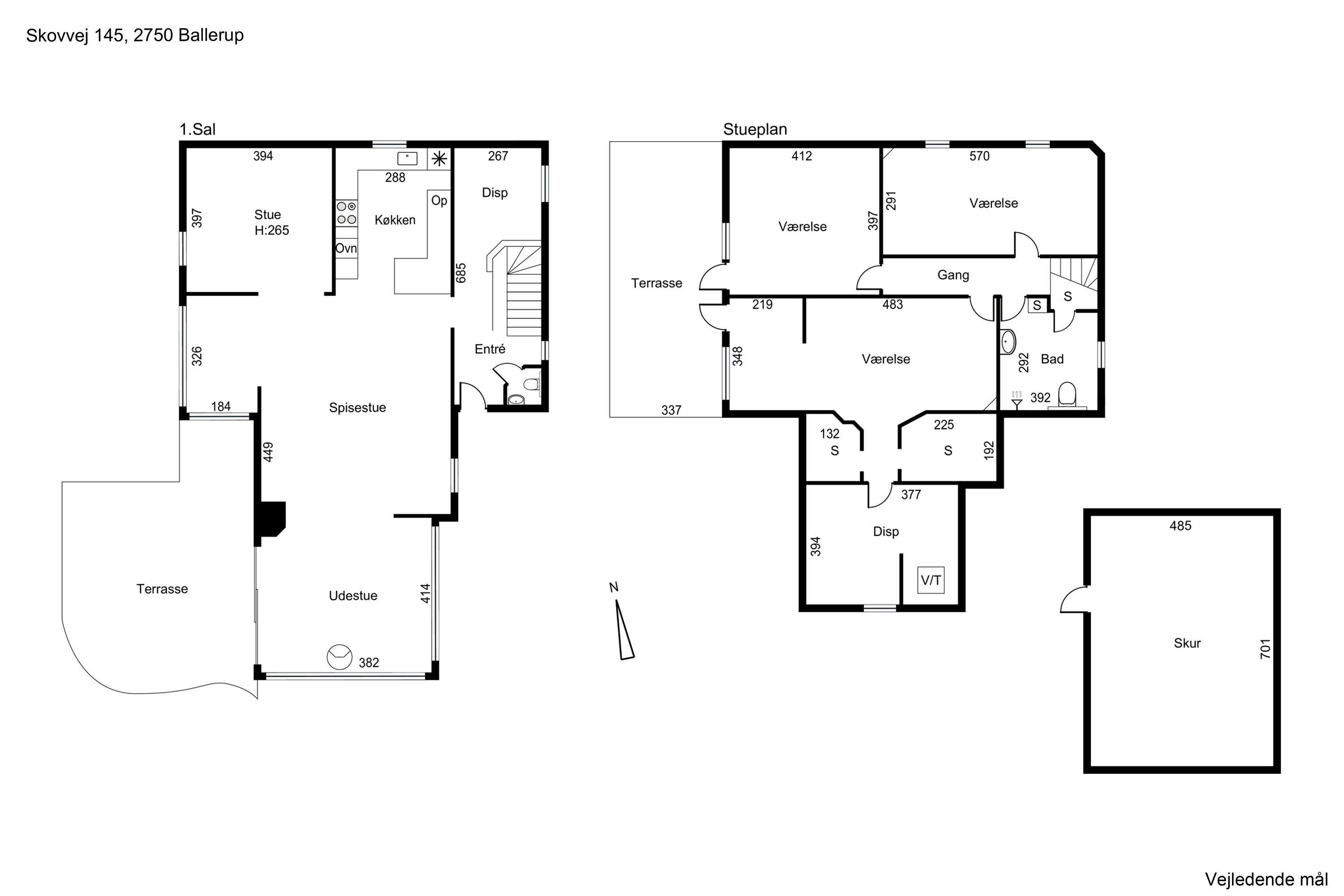 Plantegninger billede af Skovvej 145, 2750 Ballerup