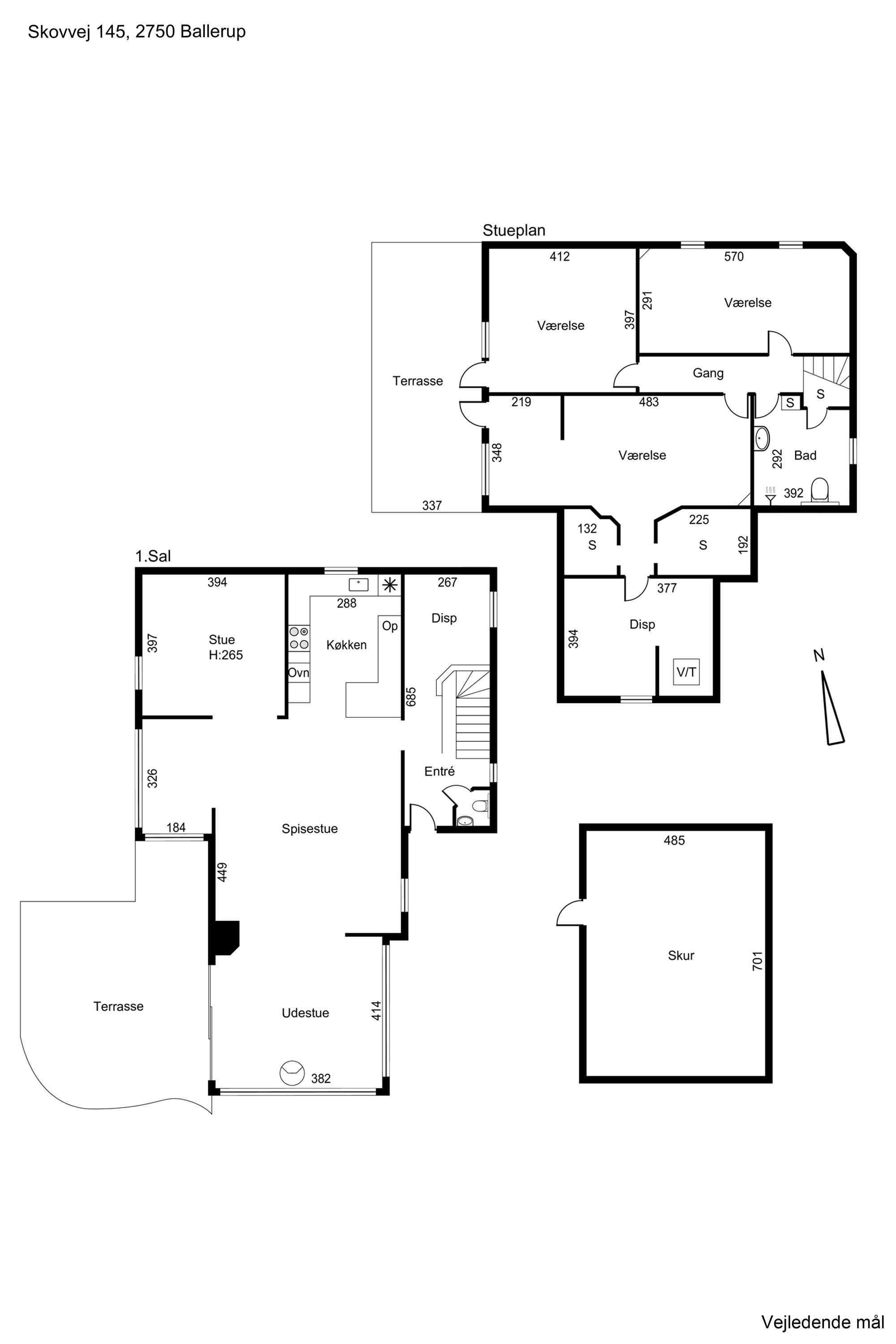 Plantegninger billede af Skovvej 145, 2750 Ballerup
