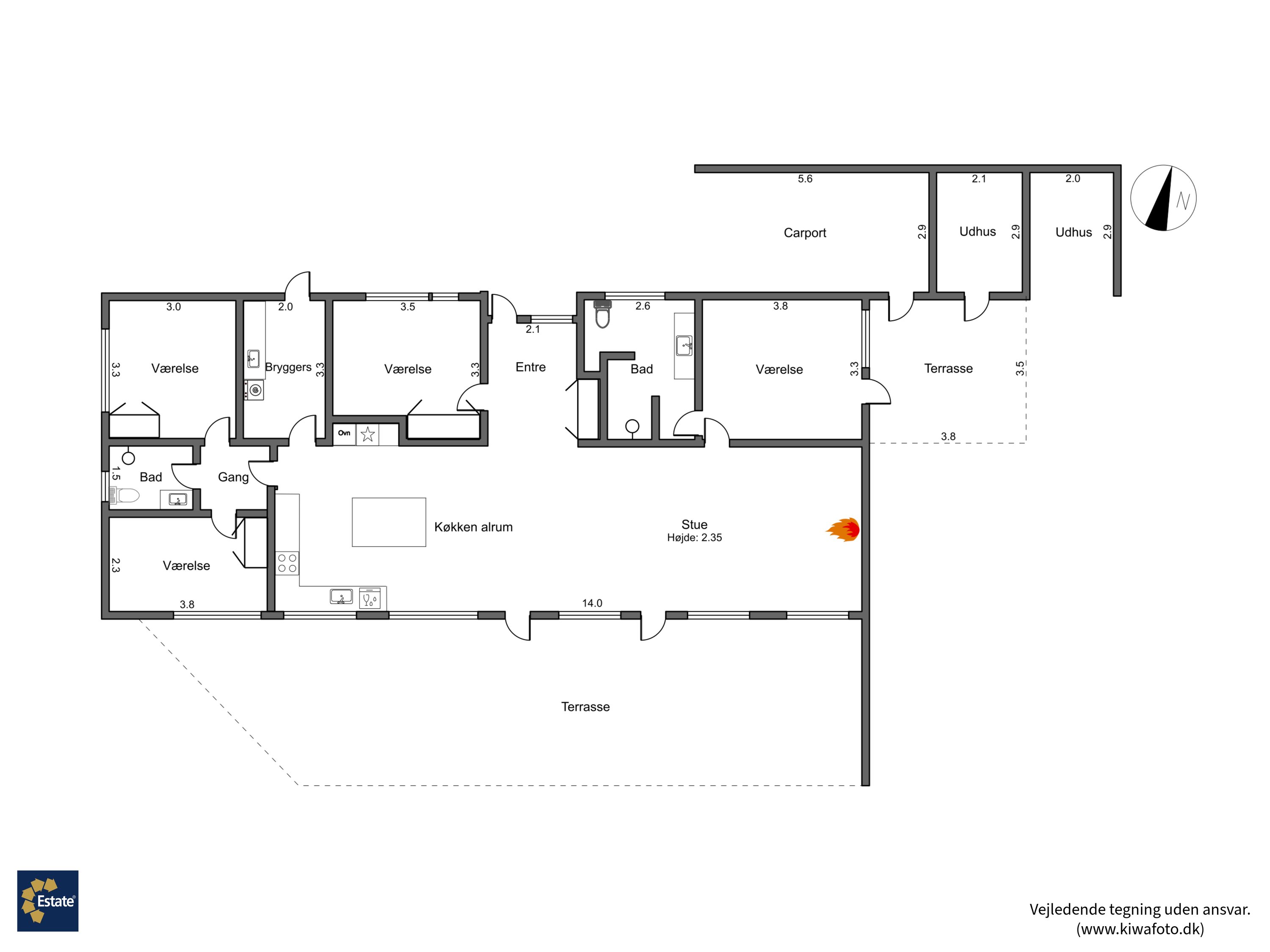 Plantegninger billede af Krummingen 8, Nagelsti, 4800 Nykøbing F