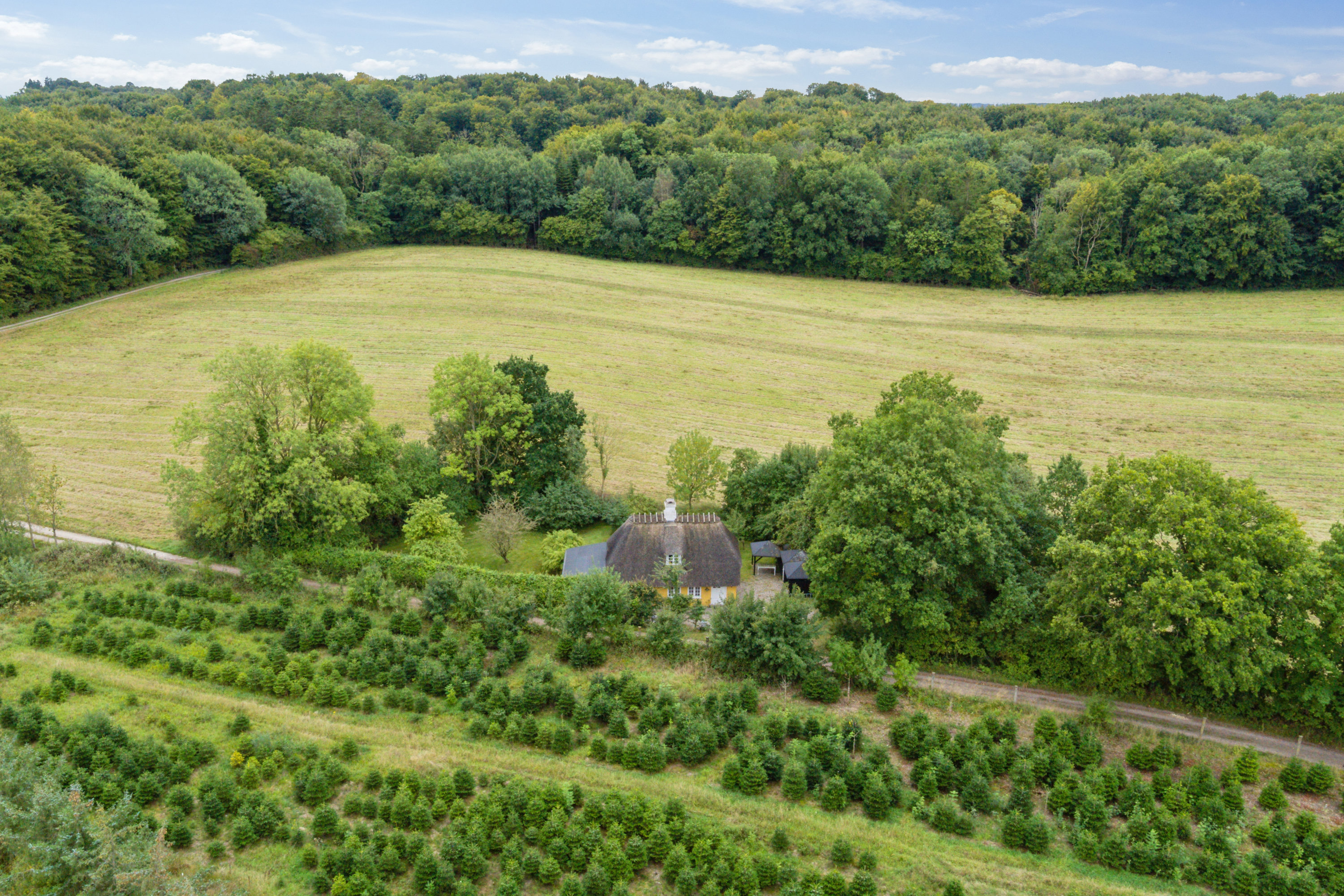 Fremhævet luftfoto billede i fuldskærmstilstand. Billede af Limbækvej 8, 6300 Gråsten