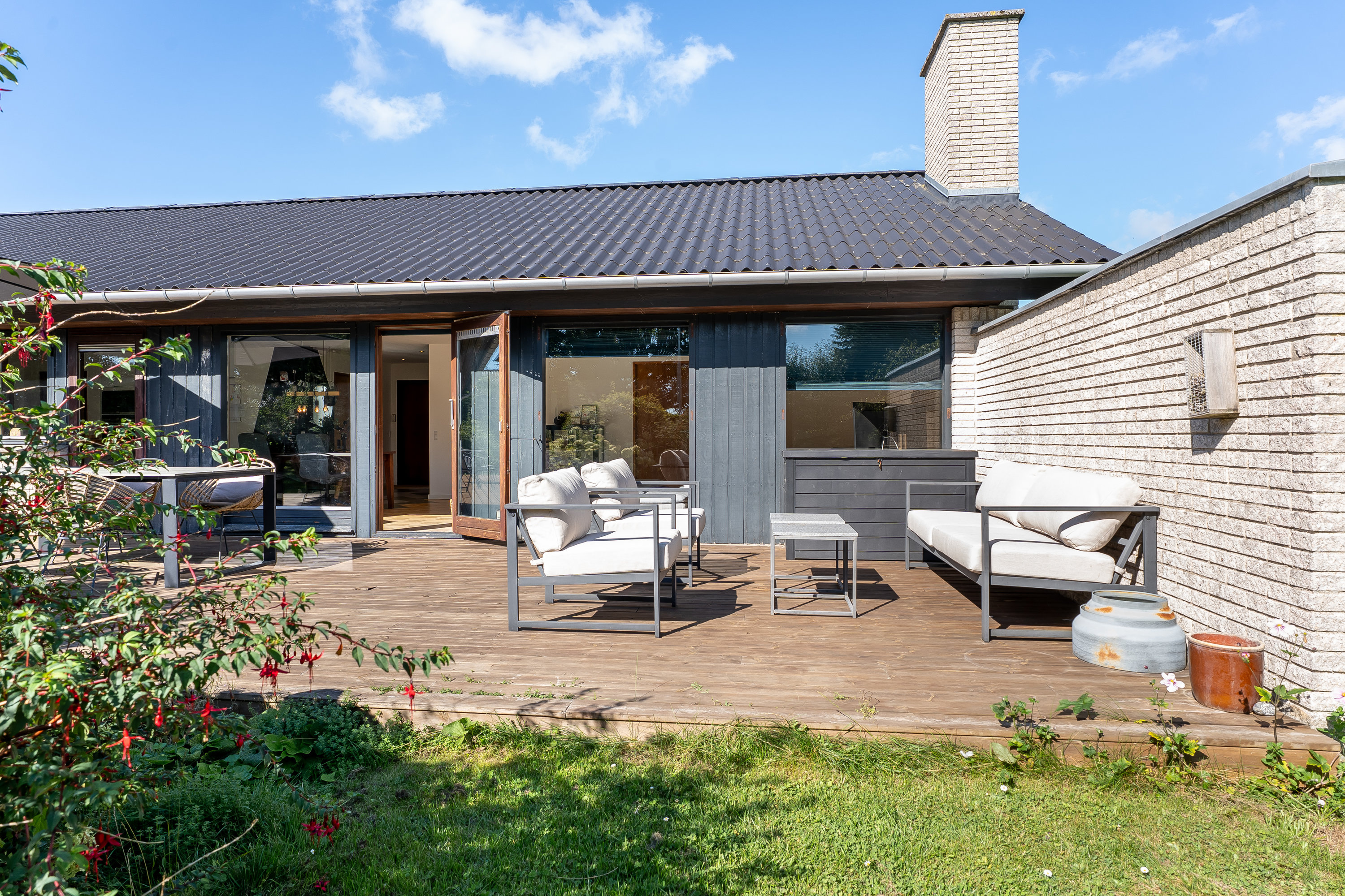 Fremhævet terrasse billede i fuldskærmstilstand. Billede af Krummingen 8, Nagelsti, 4800 Nykøbing F