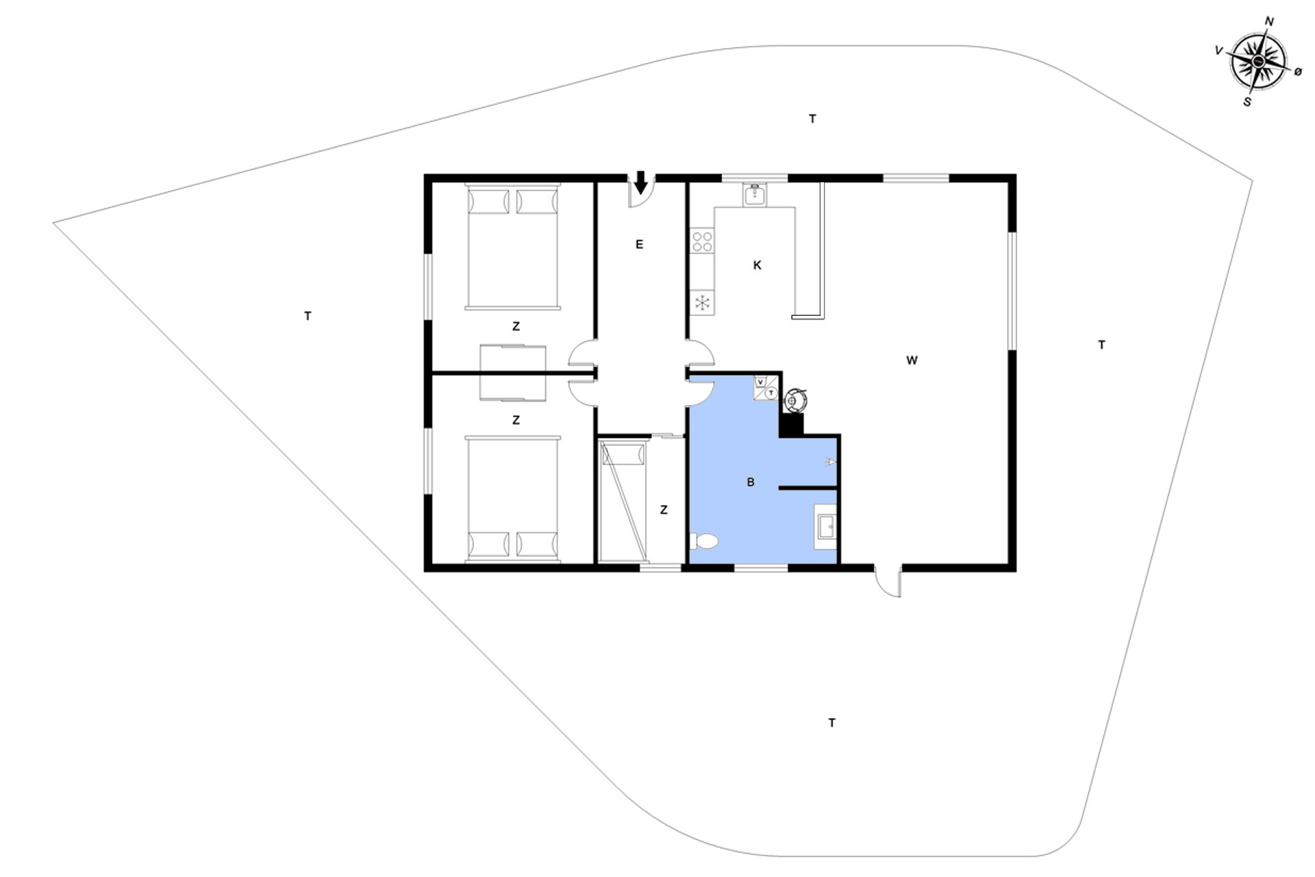 Plantegninger billede af Porsevej 10, Henne Strand, 6854 Henne